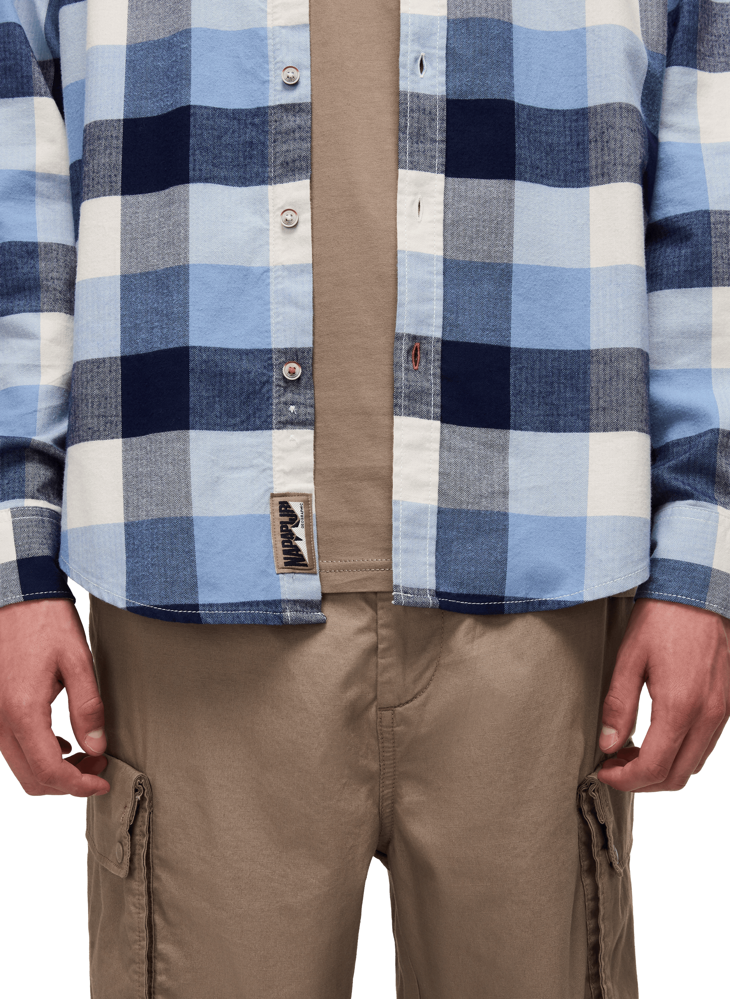 Checked shirt with American collar in cotton NAPAPIJRI Multicolour