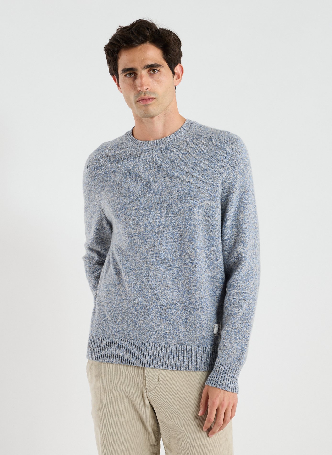 GANT Mixed wool sweatshirt Blue