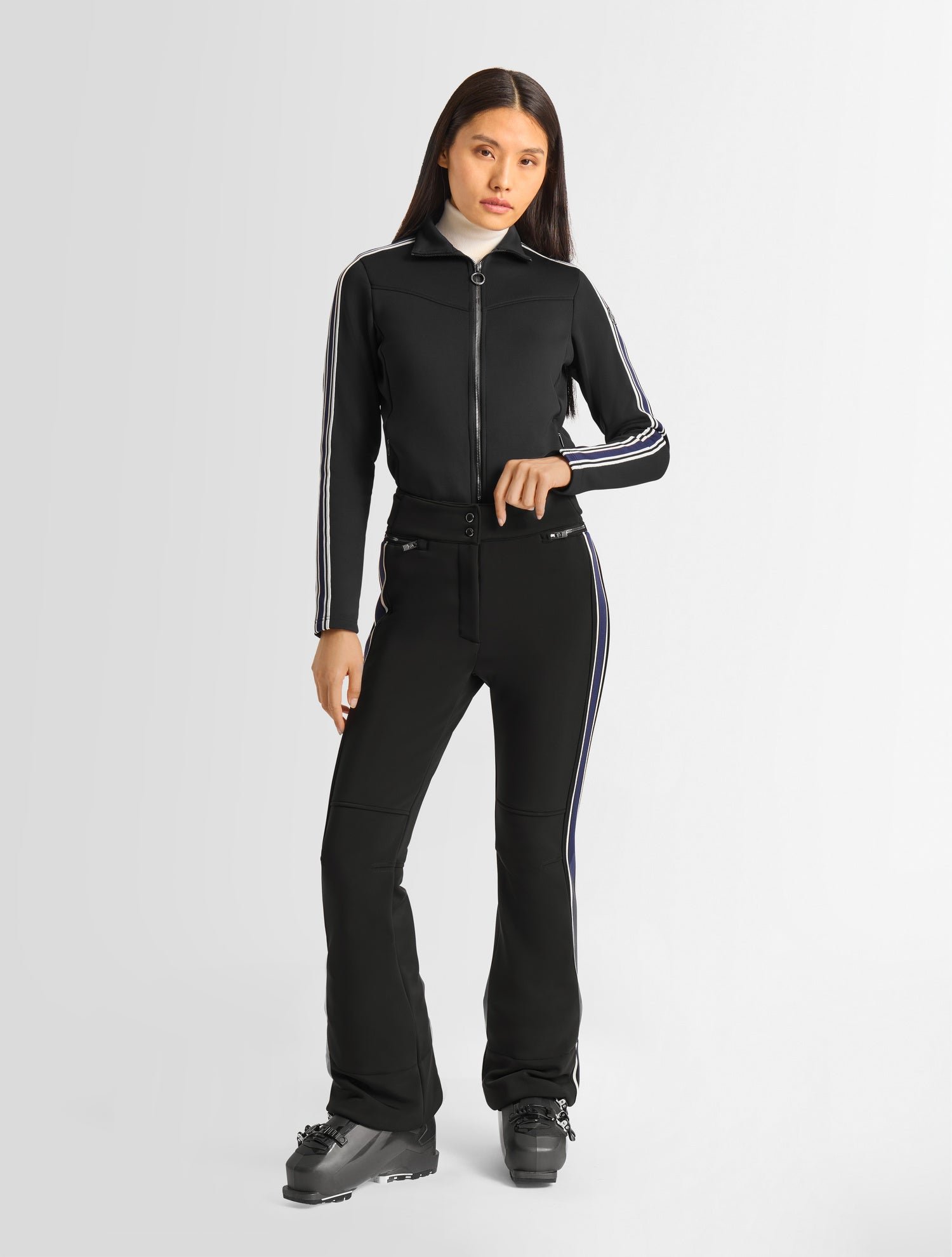 Fuseau de ski elancia stripe coupe regular FUSALP Noir