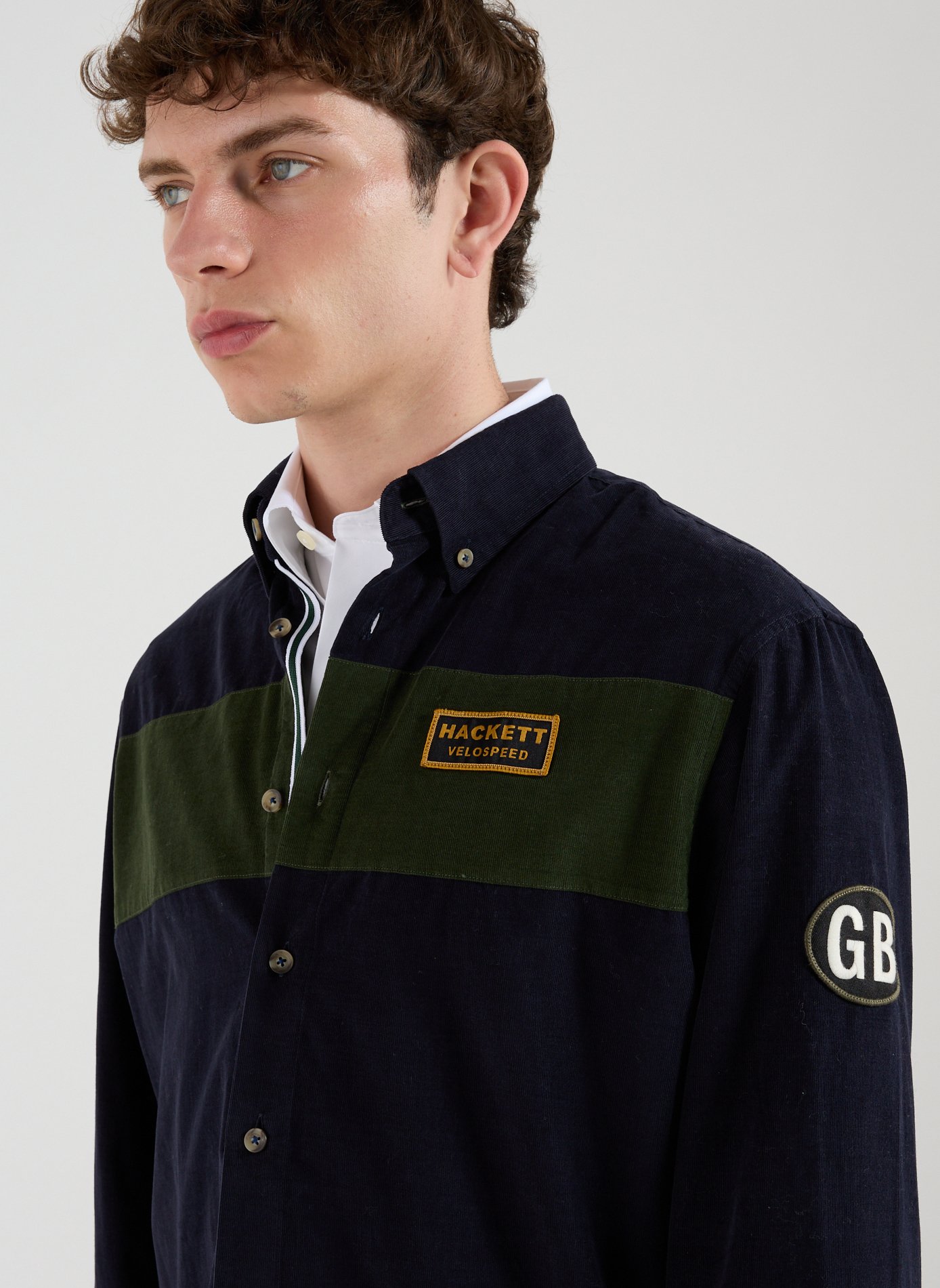  Cotton shirt HACKETT Blue