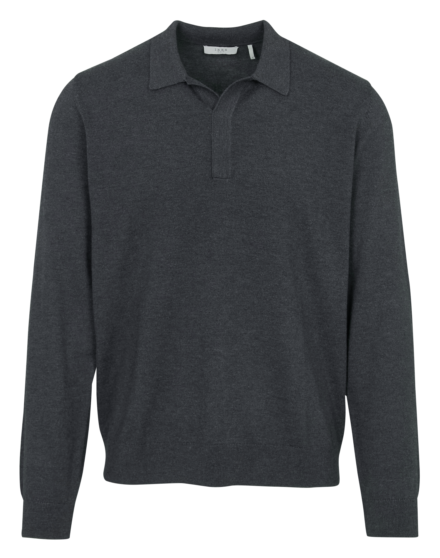 Pull col polo IKKS Gris