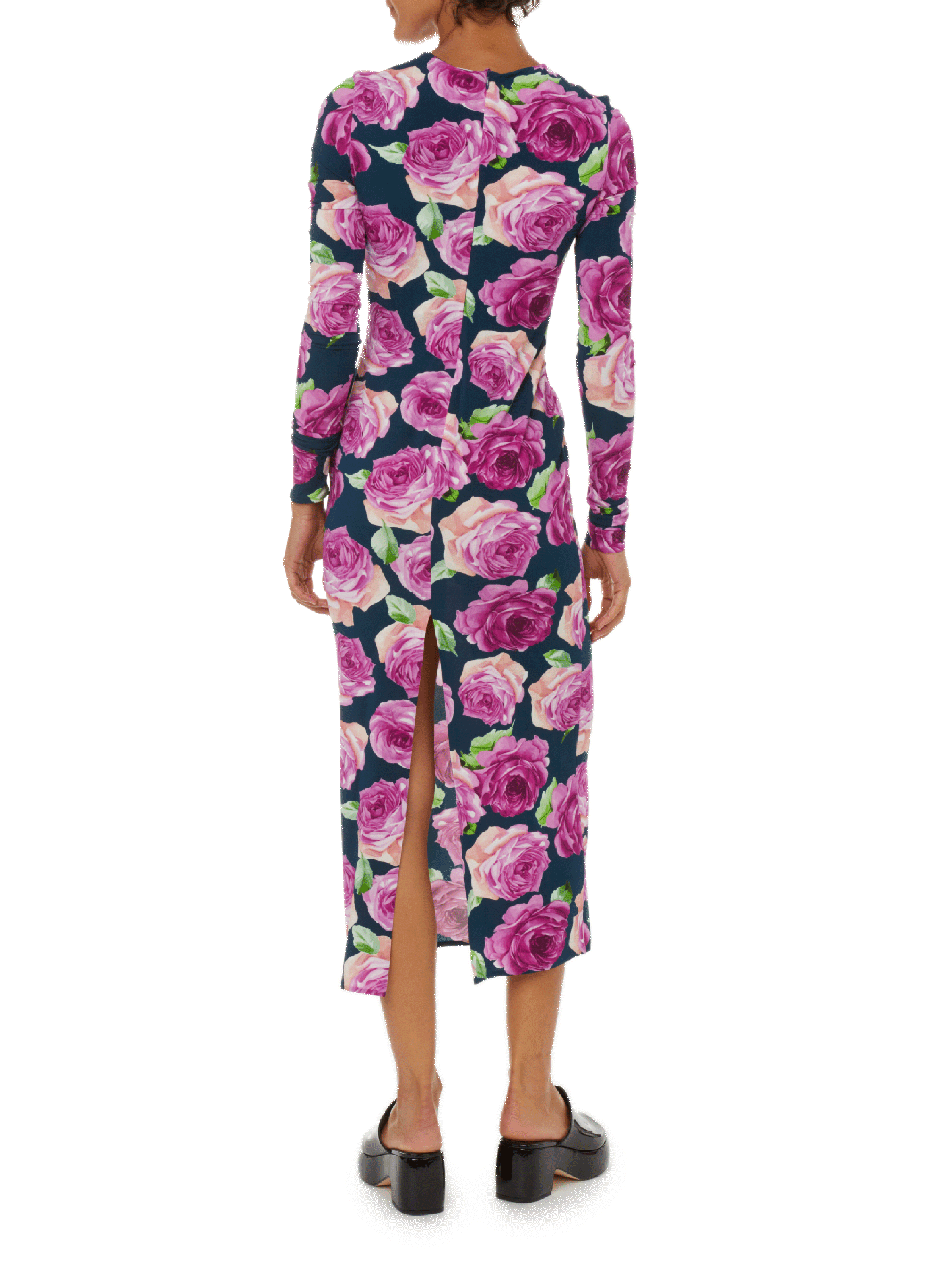 Mules à plateforme verni BY FAR Noir