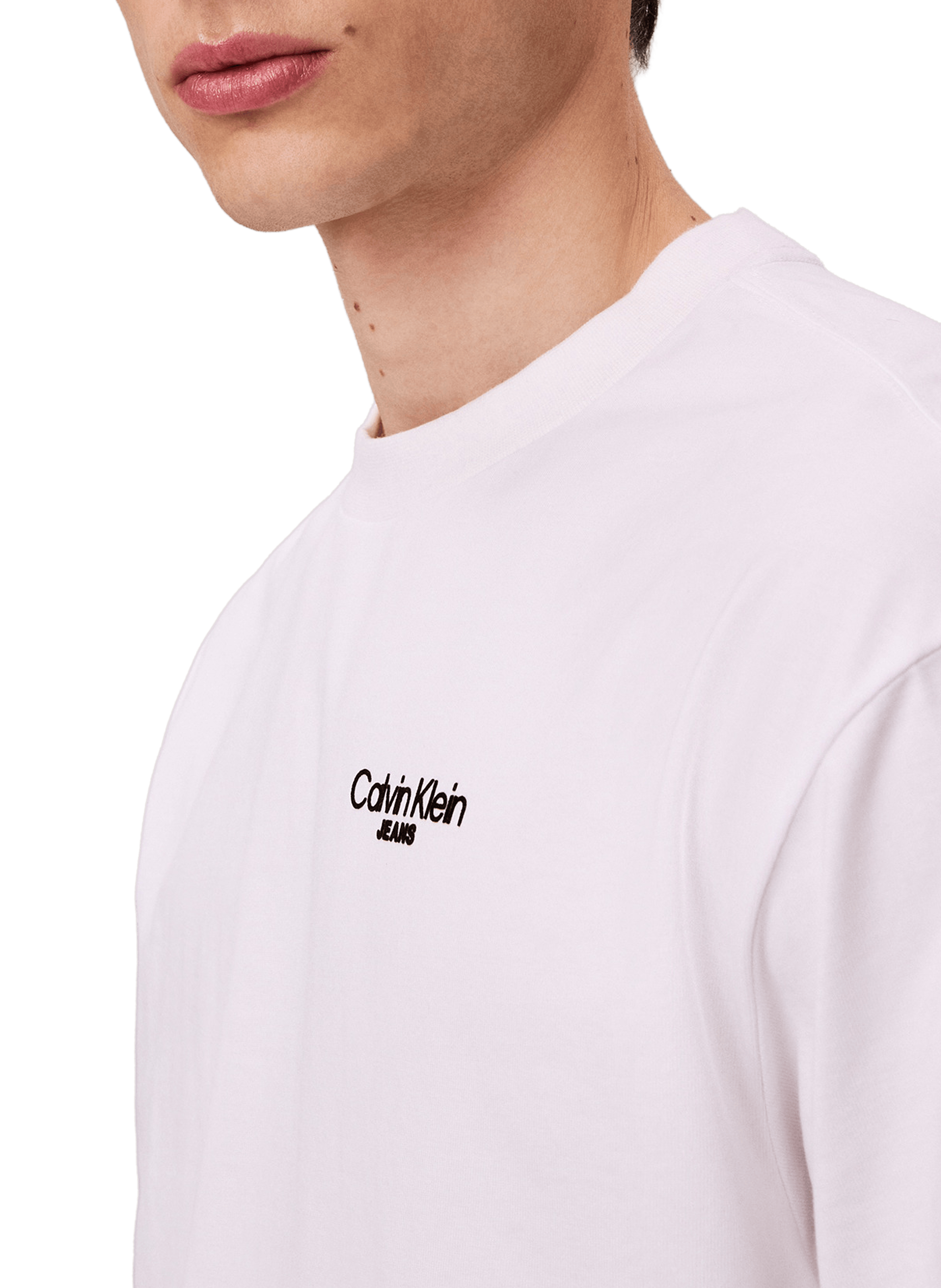 T-shirt imprimé en coton CALVIN KLEIN Blanc