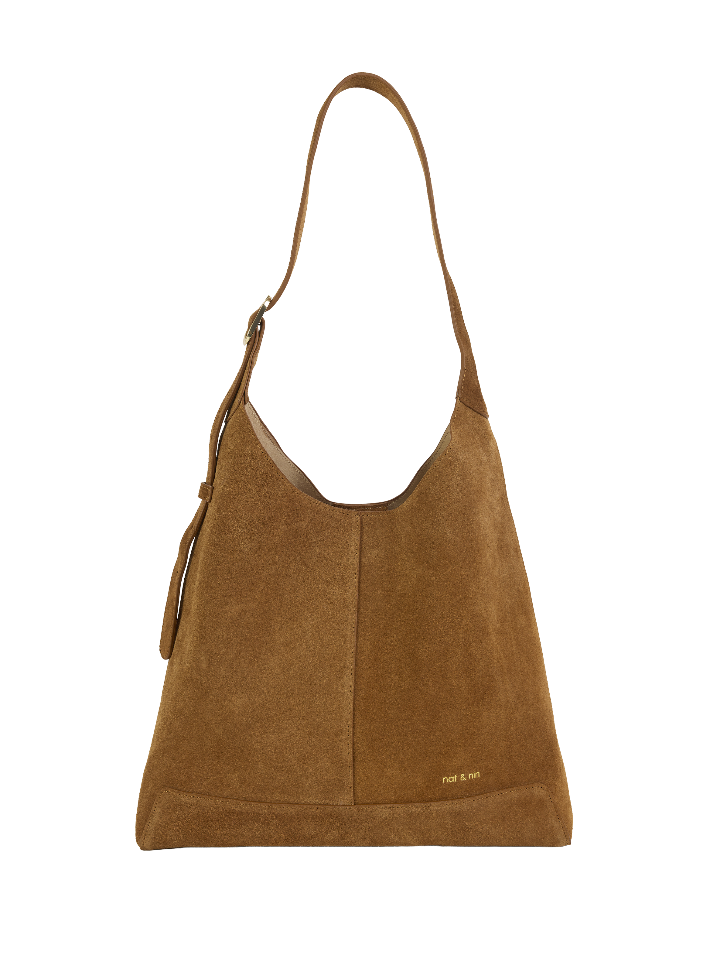 Sac Donna porté épaule en cuir suédé NAT & NIN Marron