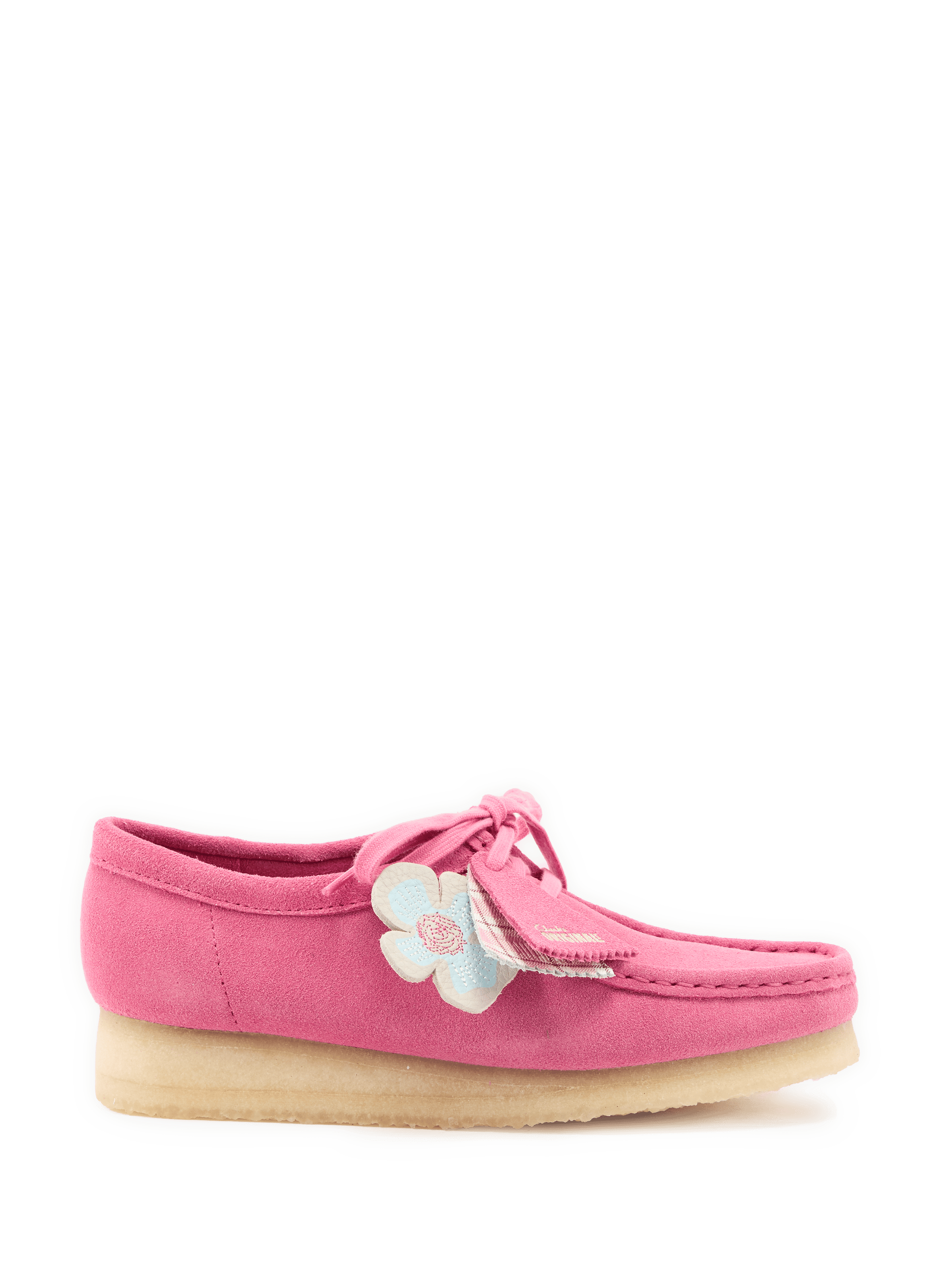 Wallabee suede leather moccasins CLARKS Pink