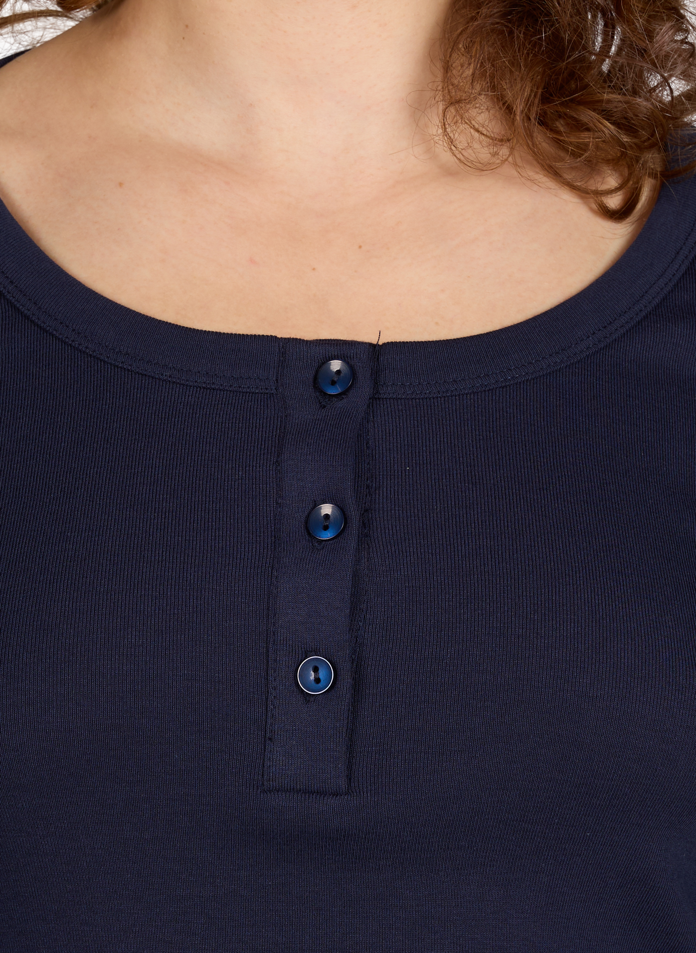 Long-sleeve cotton top BAUM UND PFERDGARTEN Blue