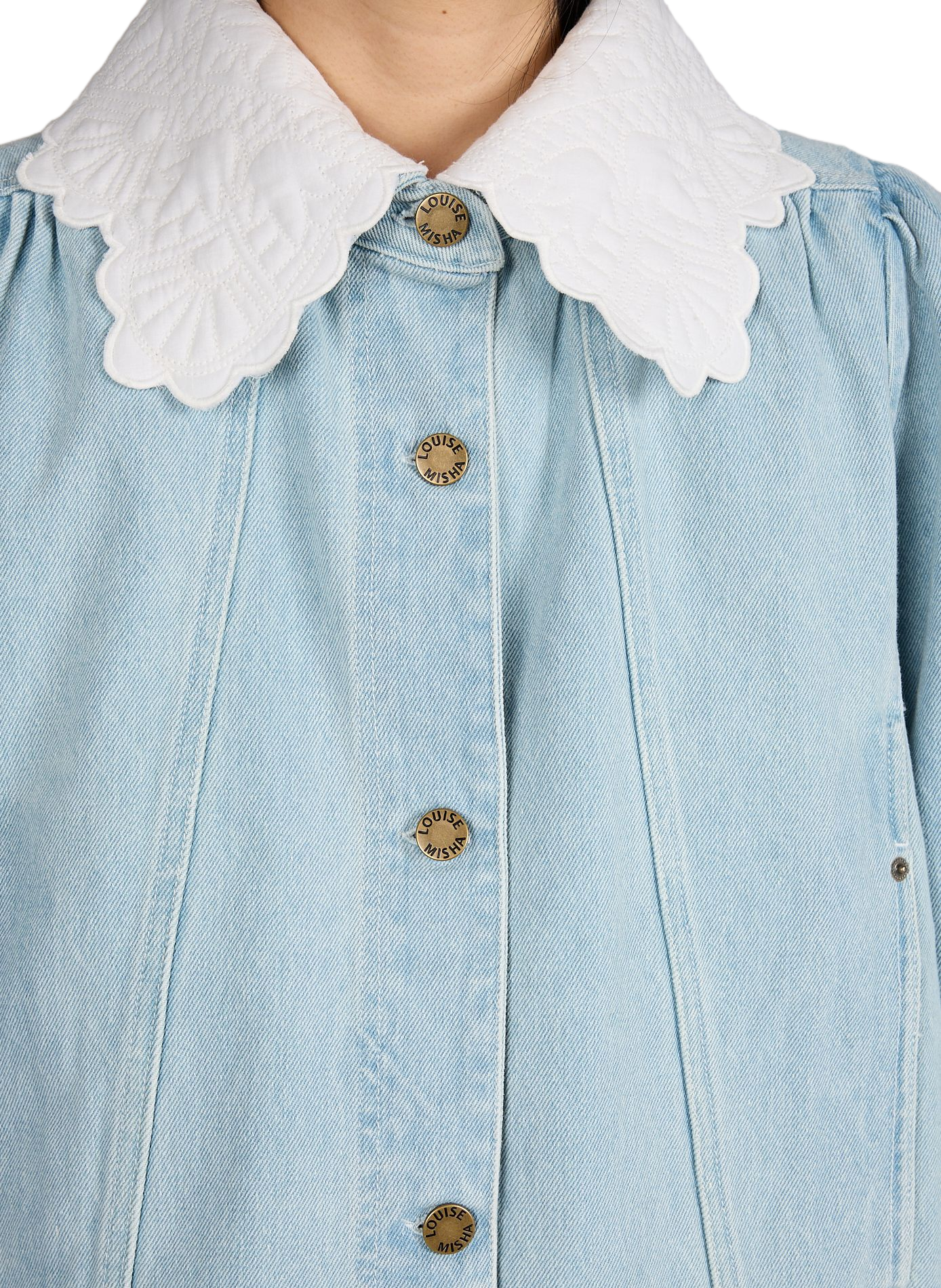 Veste Hannea en denim de coton LOUISE MISHA Bleu