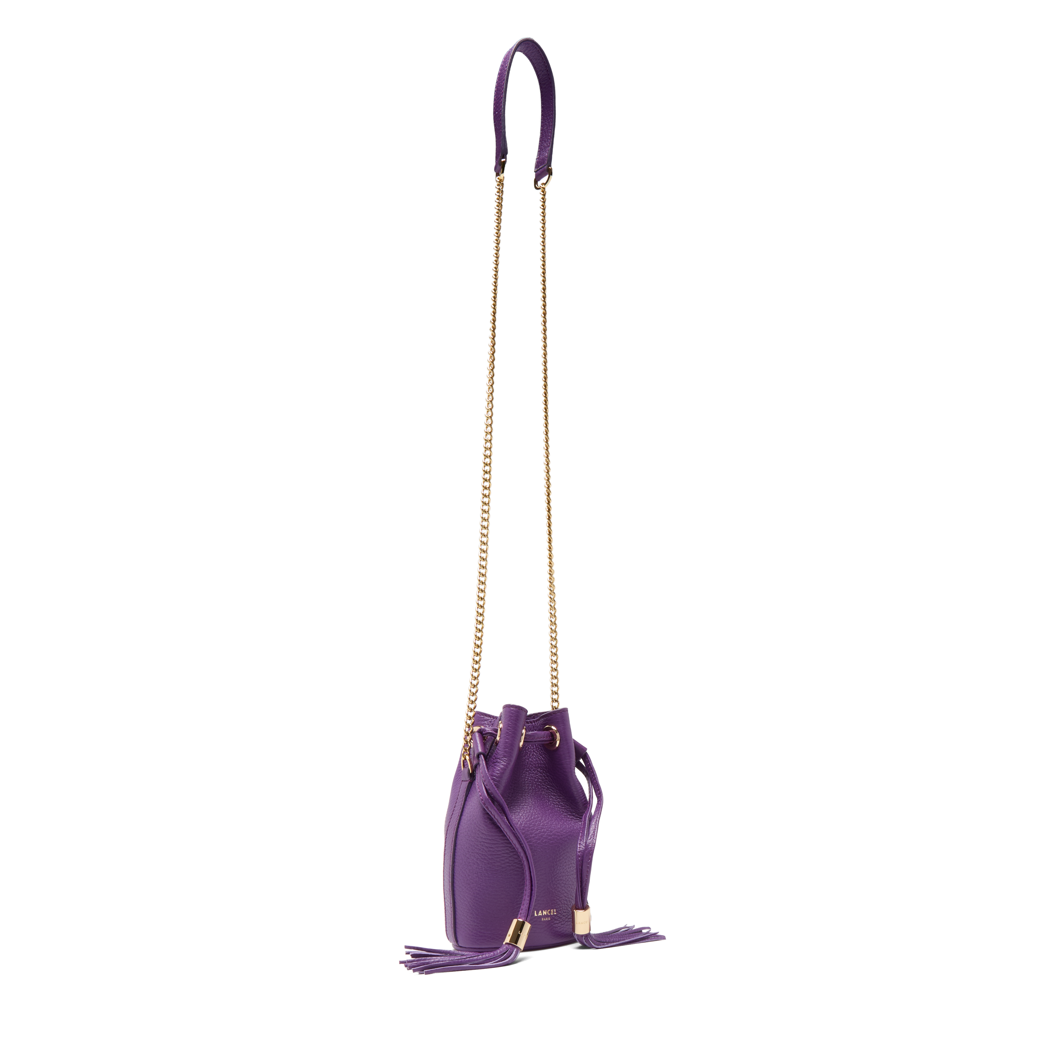 Mini sac seau premier flirt de lancel en cuir LANCEL Violet