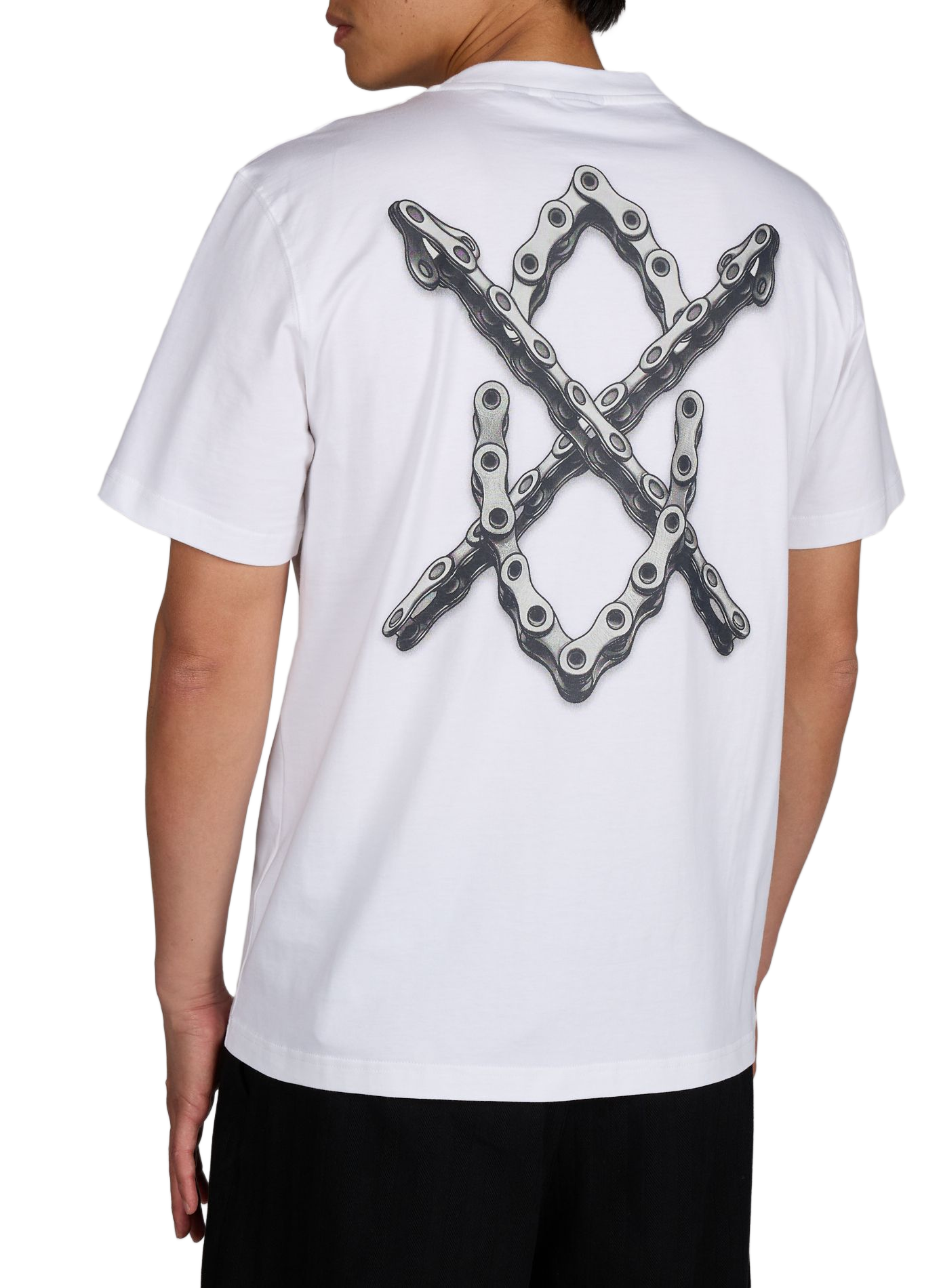 Tee-shirt col rond en coton DAILY PAPER Blanc