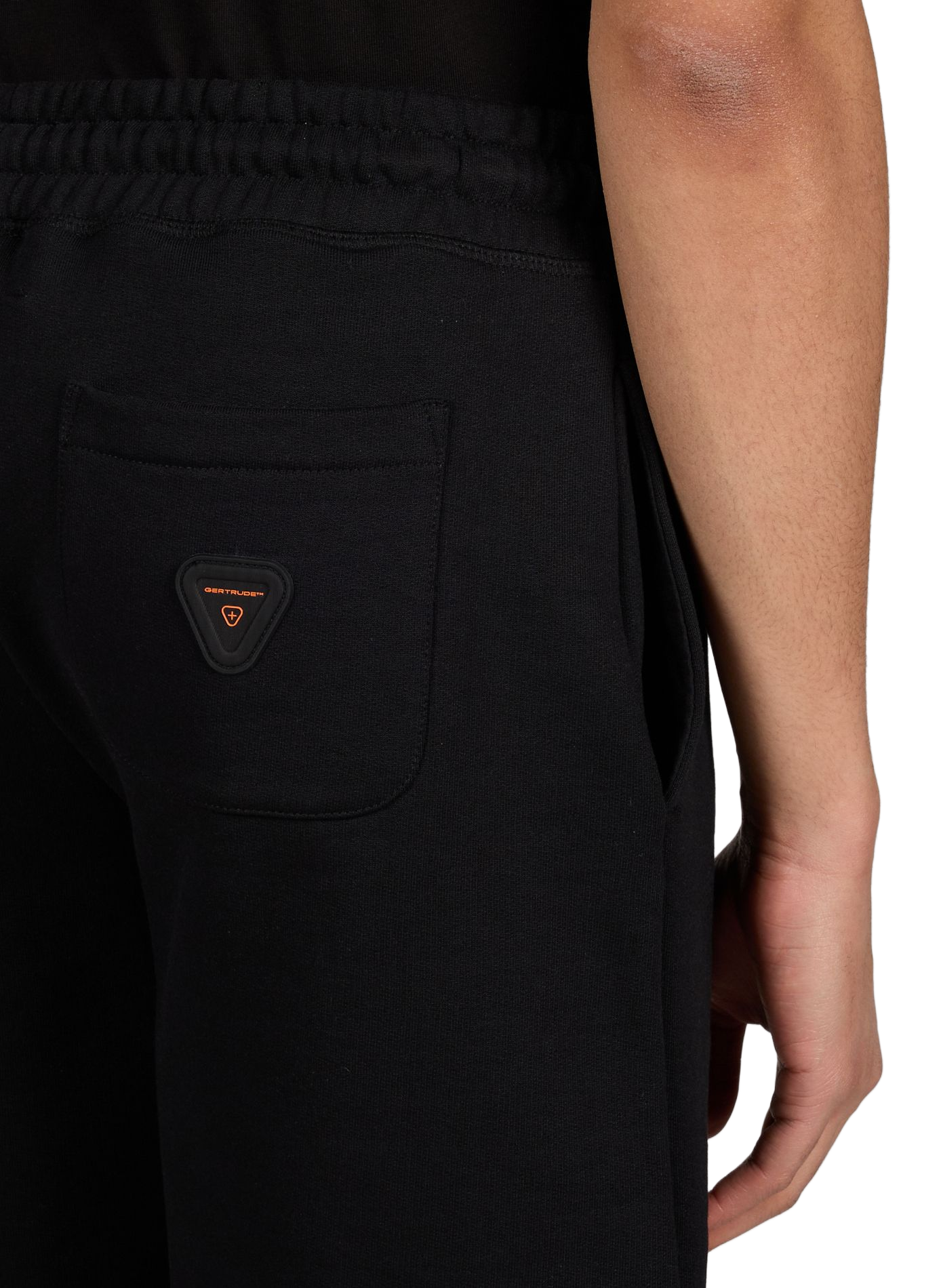 Short Yann uni en coton mélangé GERTRUDE ET GASTON Noir