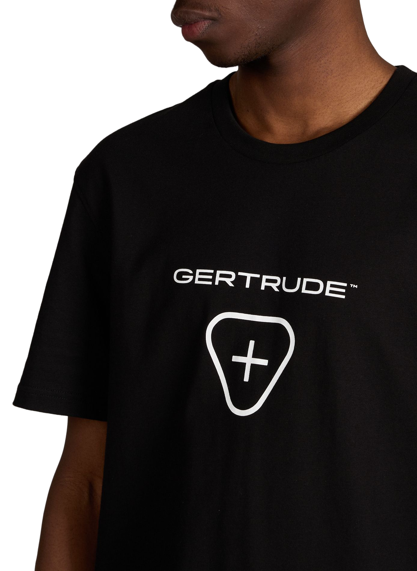 T-shirt Leonce Logo en coton GERTRUDE ET GASTON Noir