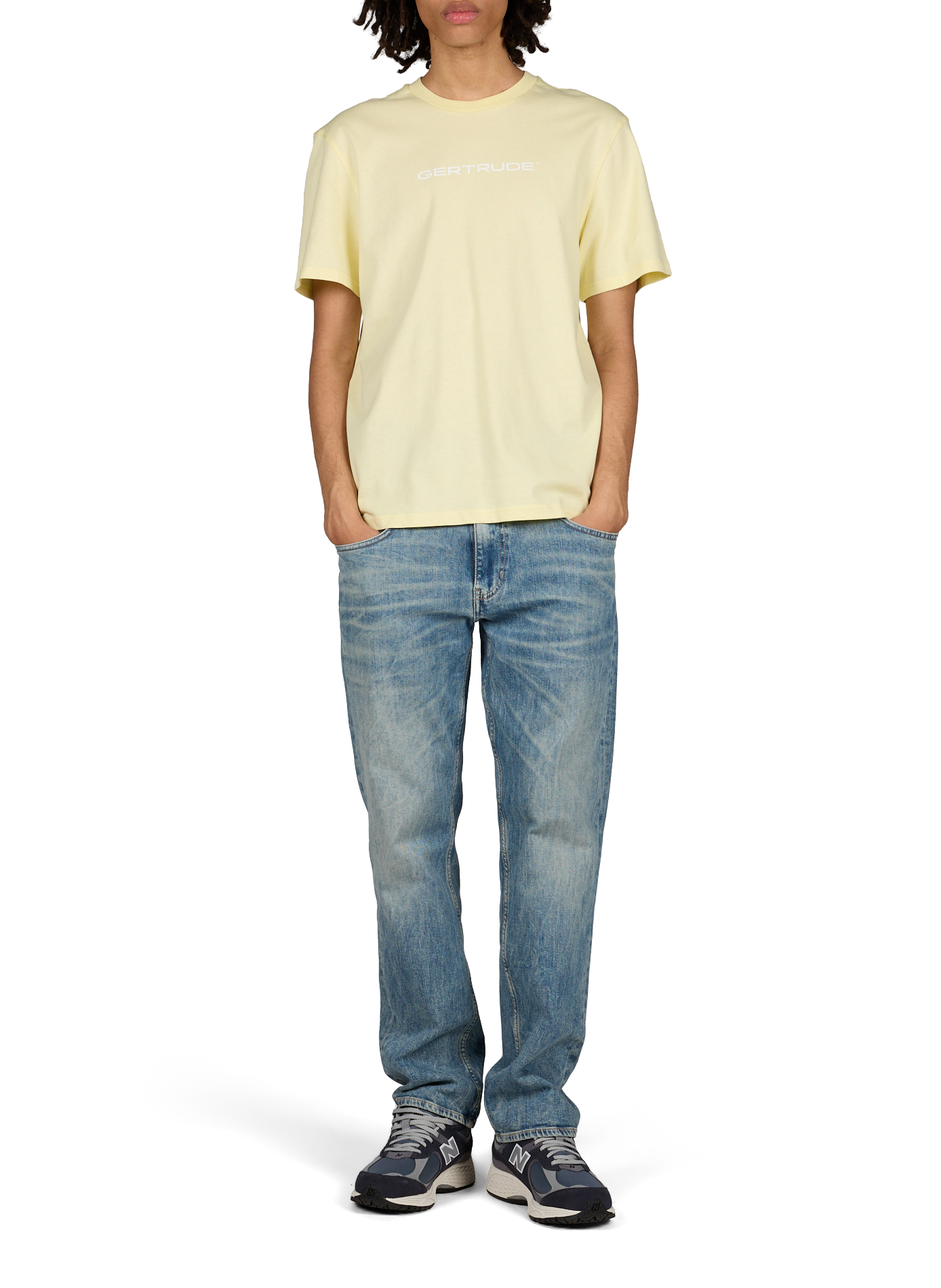 Cotton round-neck T-shirt GERTRUDE ET GASTON Yellow