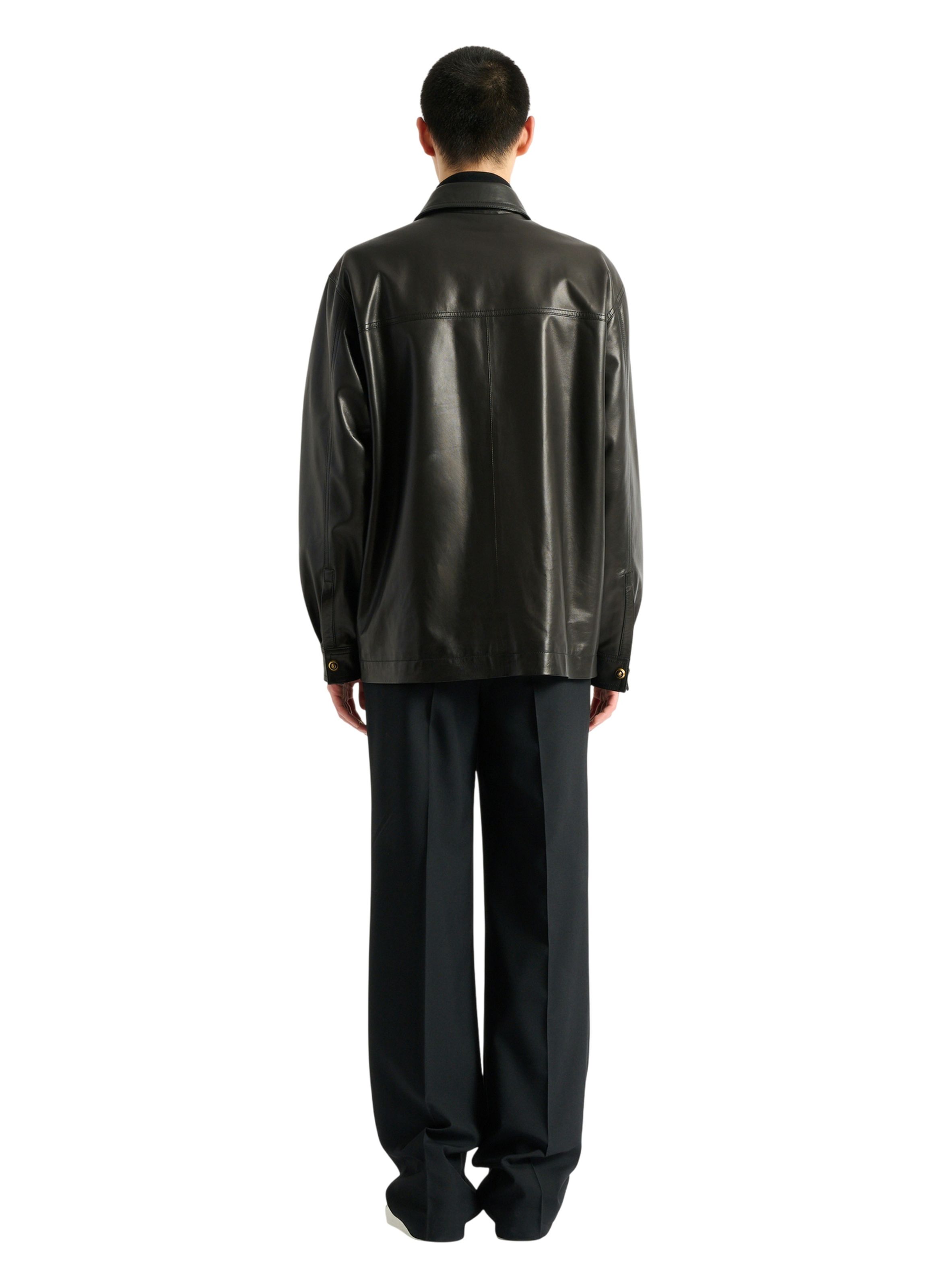 Surchemise en cuir BALMAIN Noir