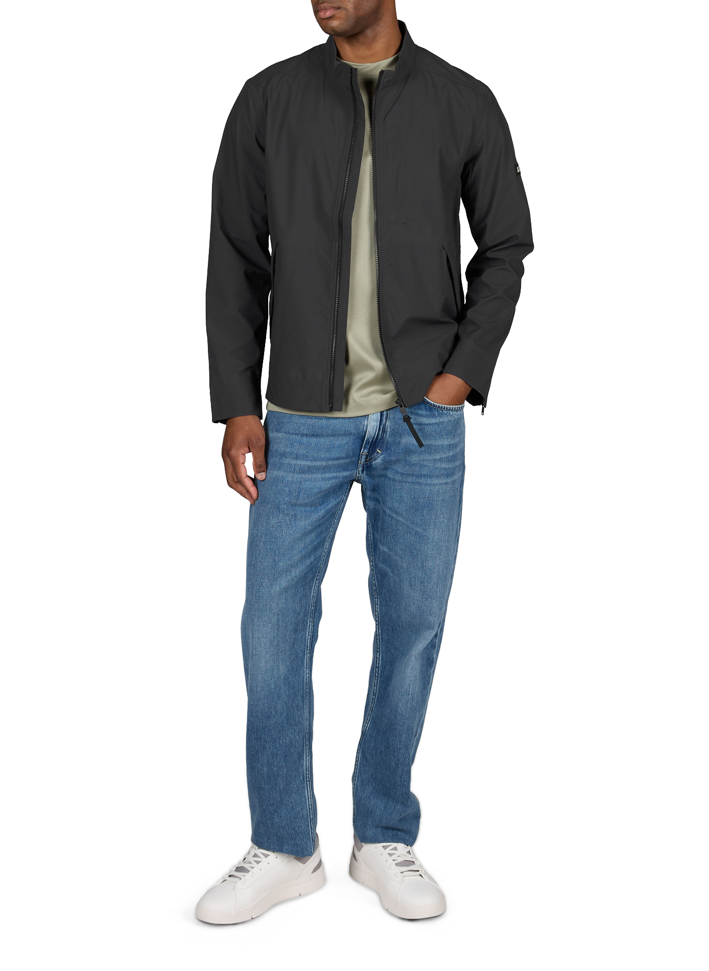 Blouson droit à col légèrement montant AIGLE Noir