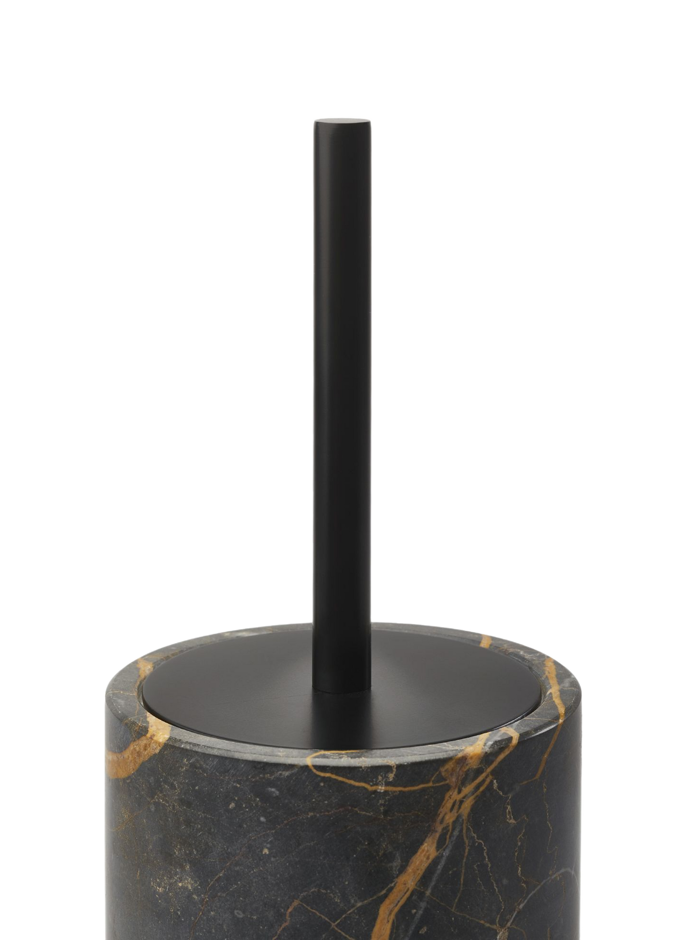 WC-Bürstenhalter Porto aus Marmor AQUANOVA Schwarz