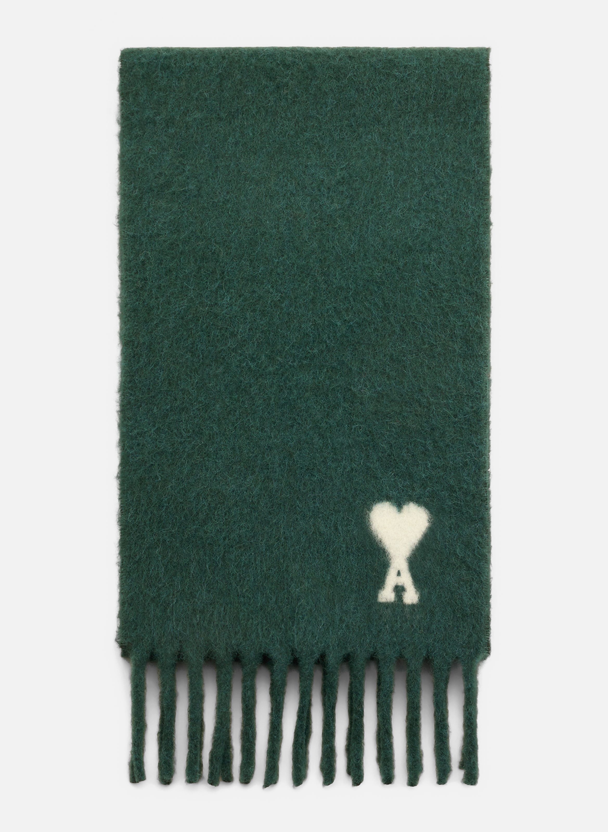 Echarpe unisexe en alpaga ami de coeur AMI PARIS Vert