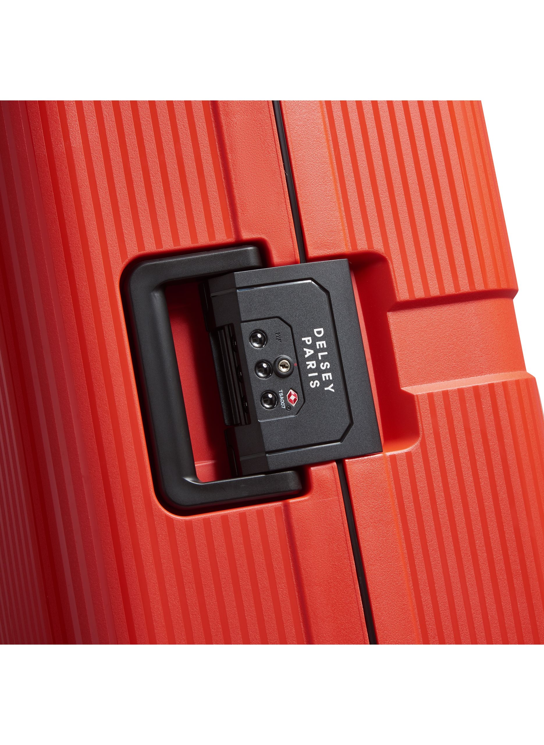 Valise soute rigide taille xl - color block hardside DELSEY PARIS Rouge