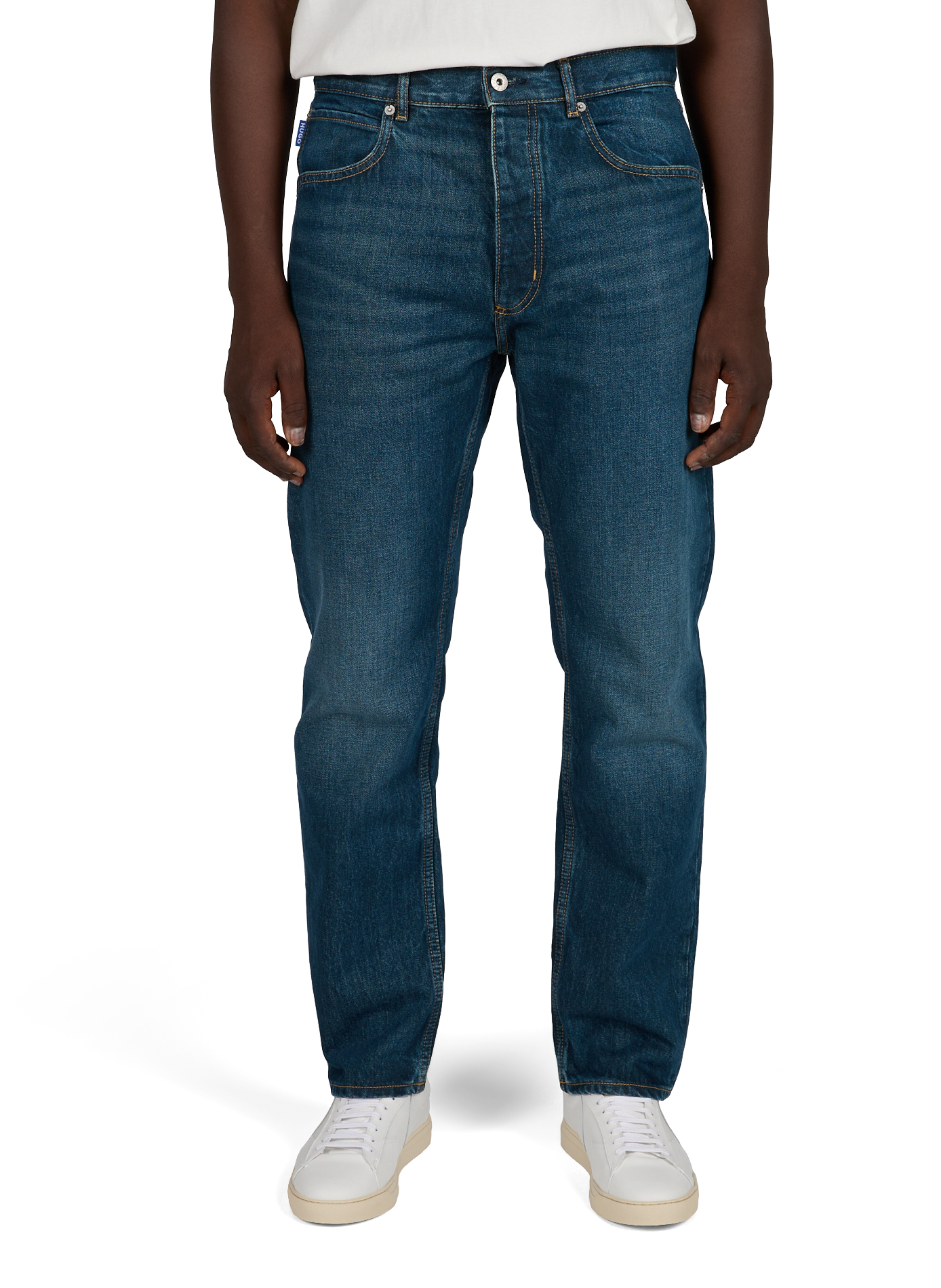 Jean droit uni HUGO BLUE Bleu