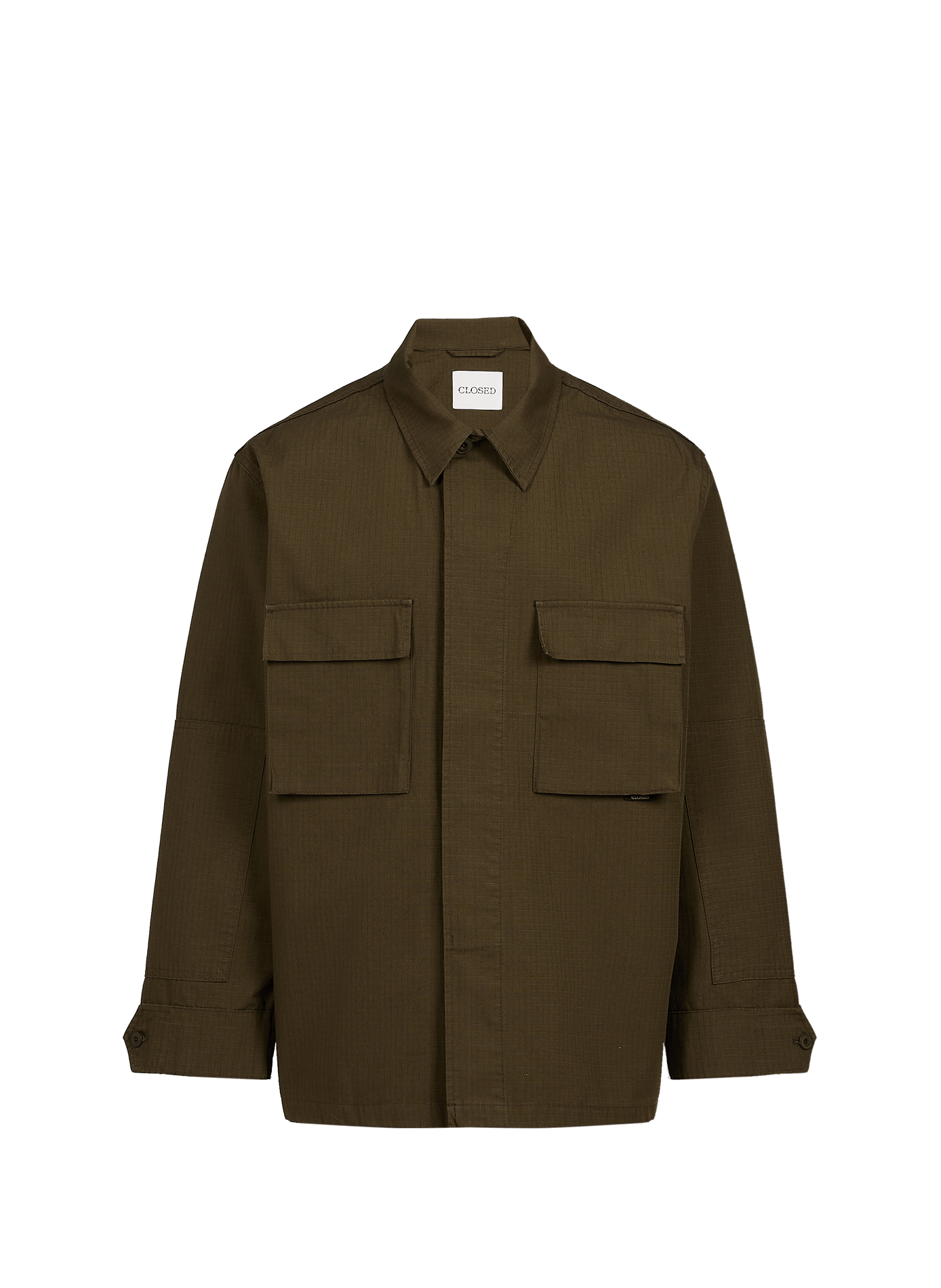 Jacke mit klassischem Kragen CLOSED Khaki