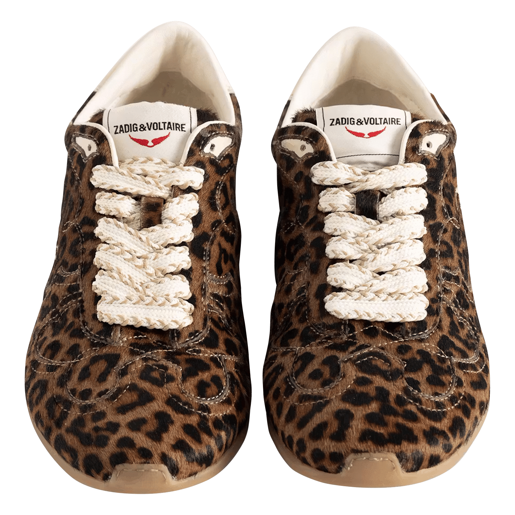 Luipaardprint lage sneakers zv dance ZADIG&VOLTAIRE Bruin
