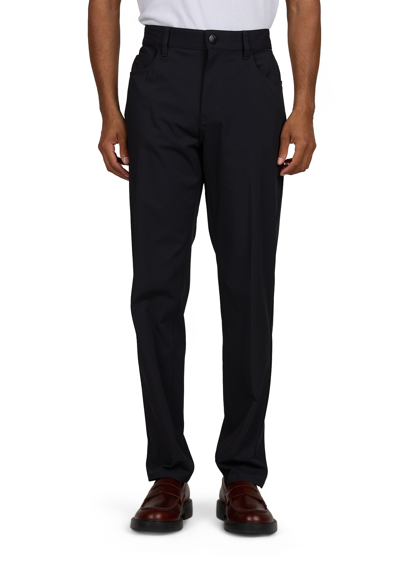 Chino-Hose einfarbig EMPORIO ARMANI Blau