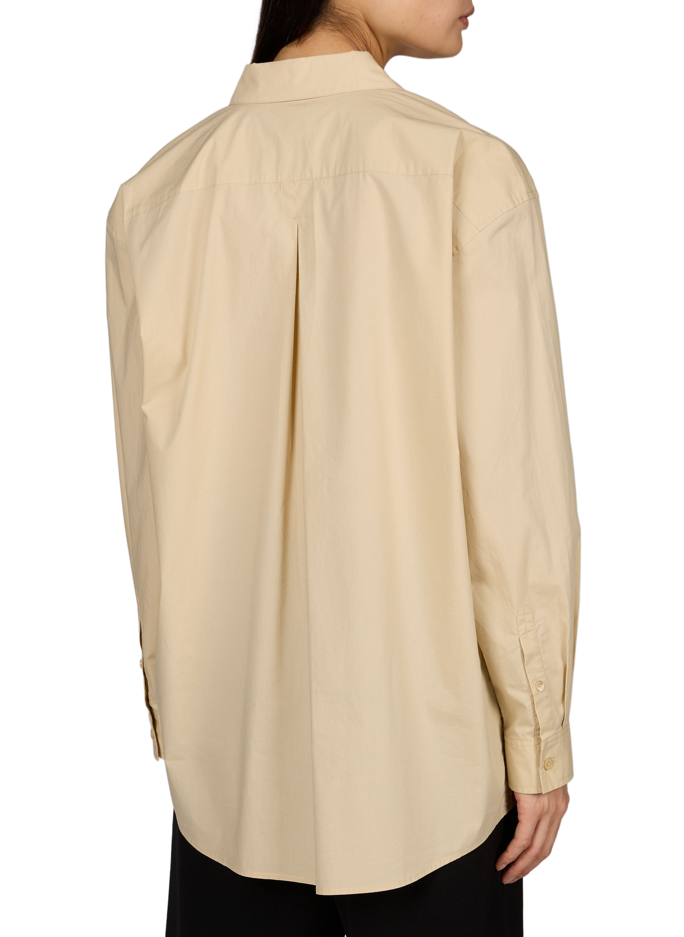 Loose-fit cotton shirt TOTEME Beige