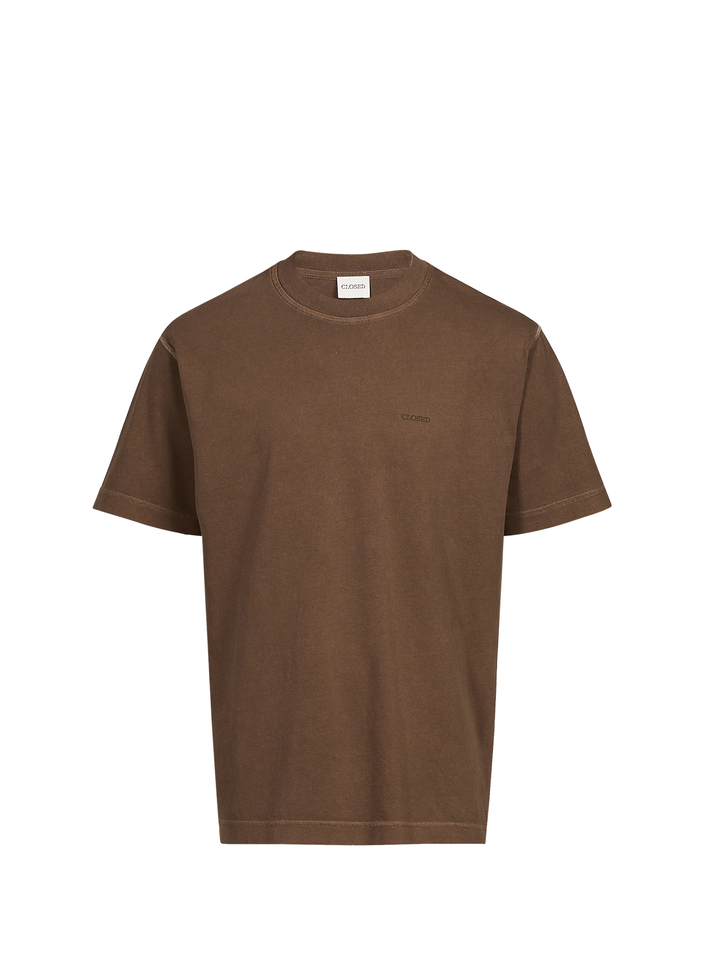 Round neck T-shirt CLOSED Brown