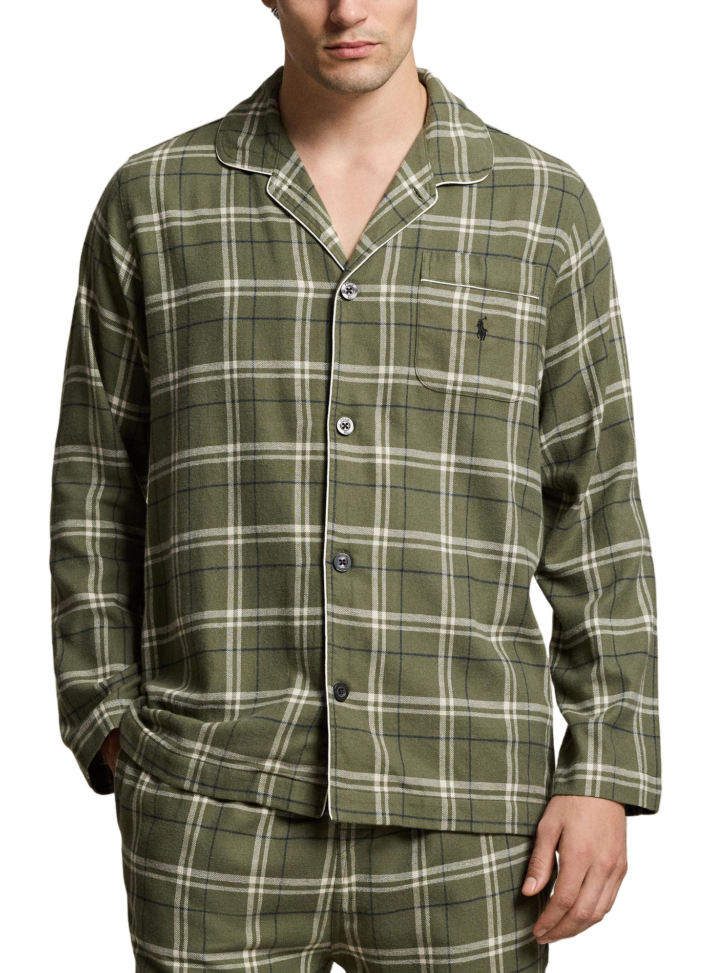 Ensemble de pyjama à carreaux en coton POLO RALPH LAUREN Vert