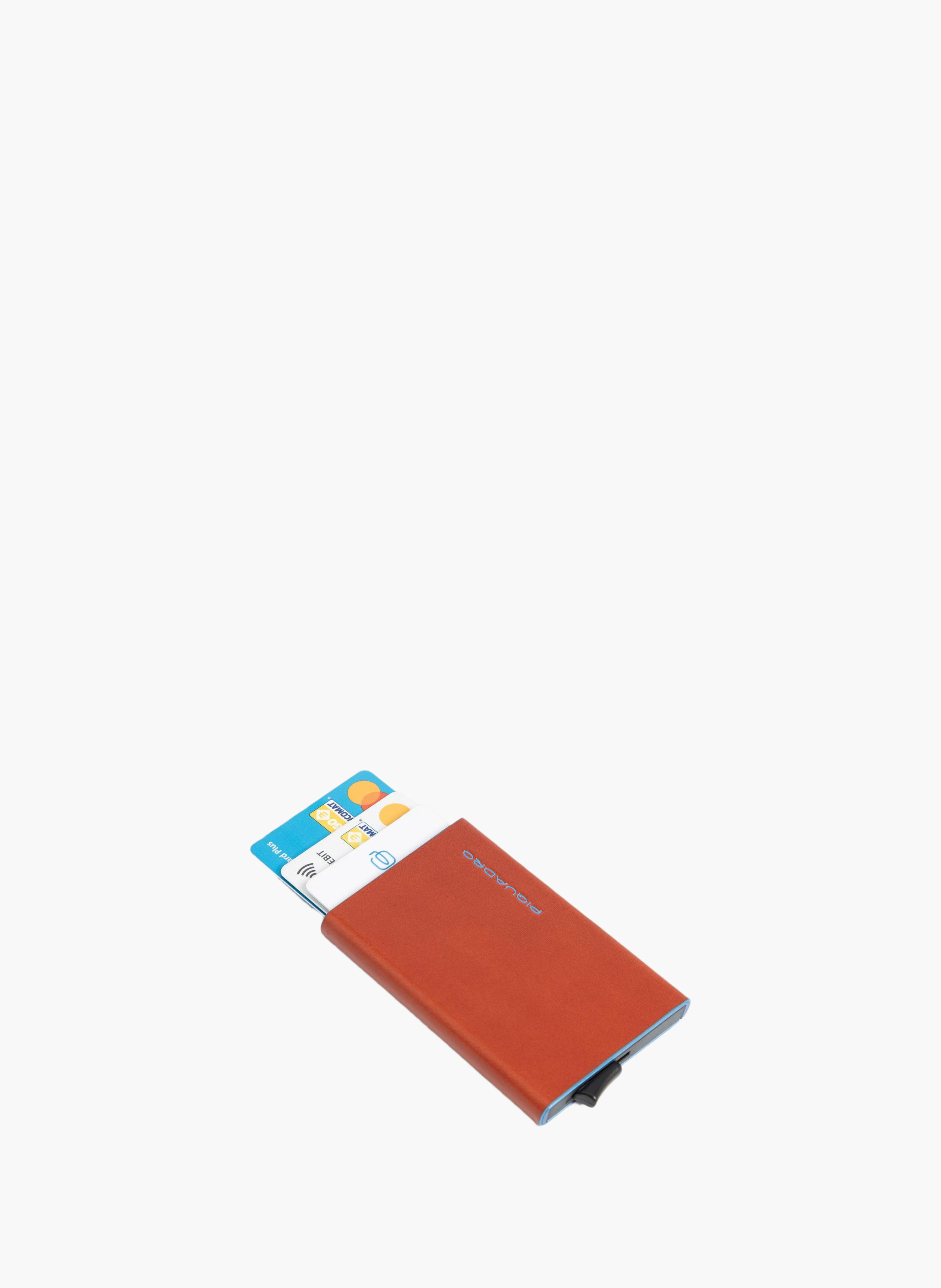Porte-cartes pop-up automatique PIQUADRO Marron