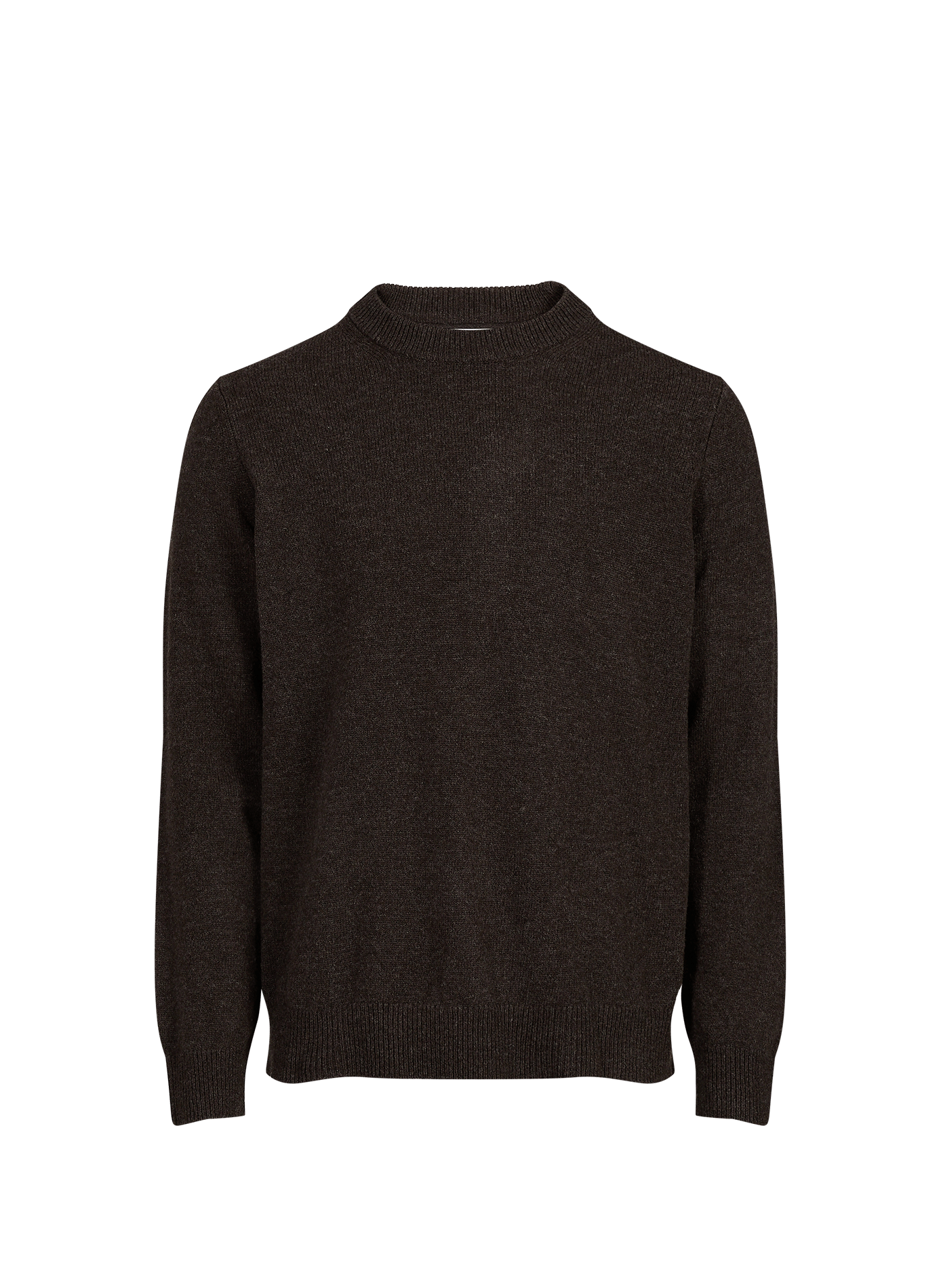 Straight merino wool jumper SAMSOE SAMSOE Brown