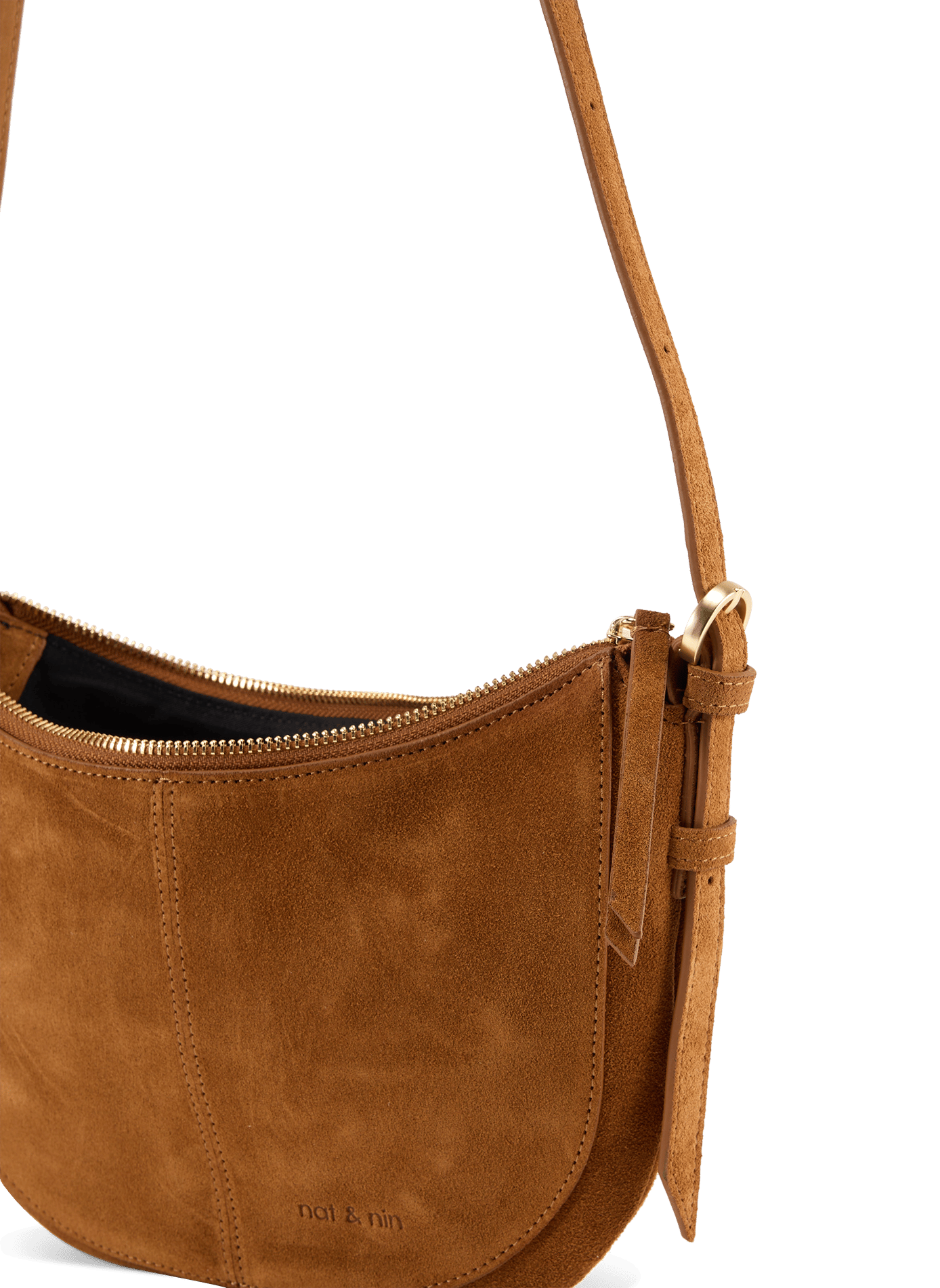 Mini Rodéo cowhide leather shoulder bags NAT & NIN Brown