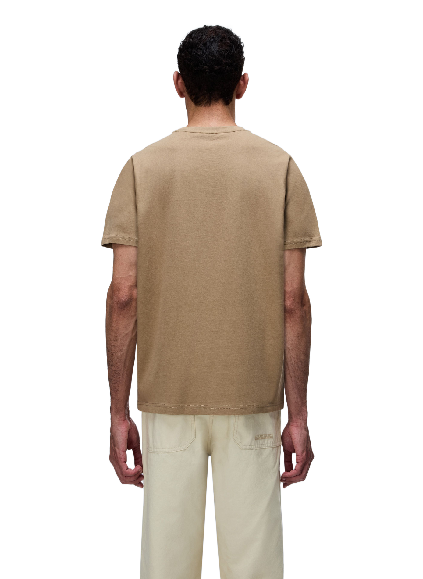 Round-neck cotton T-shirt NAPAPIJRI Brown
