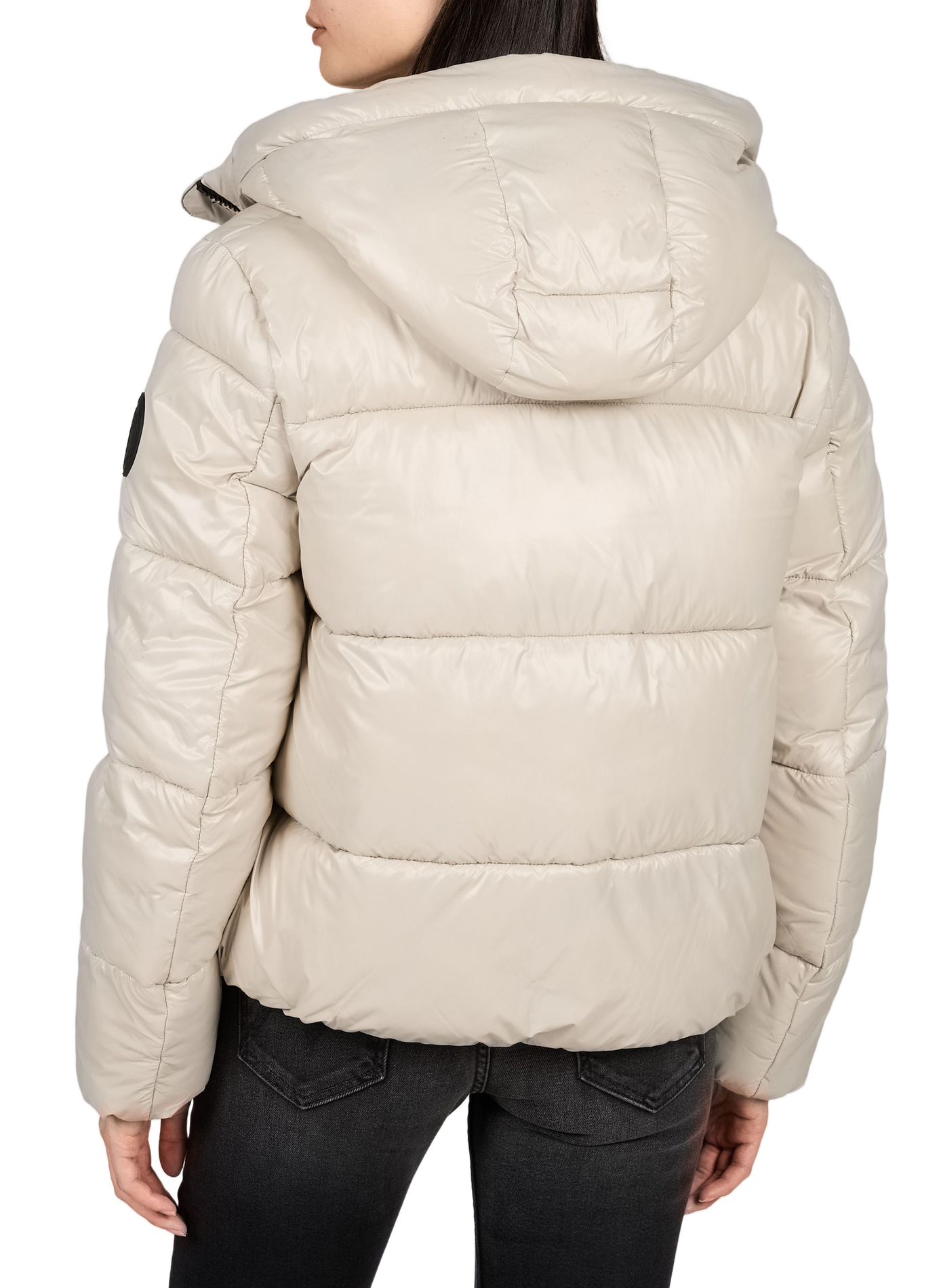 Quilted straight down jacket SAVE THE DUCK Beige