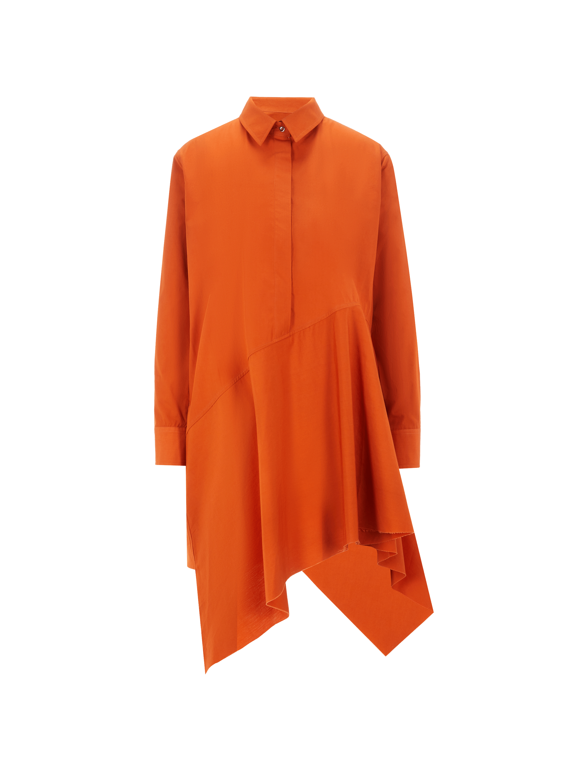 Robe asymétrique en coton organique