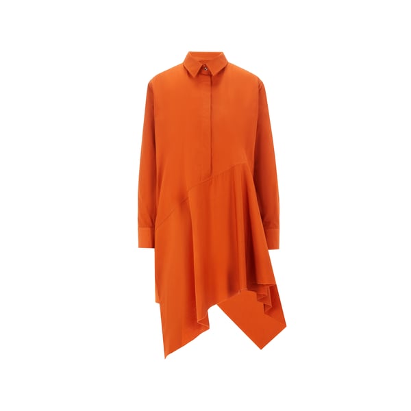 Robe asymétrique en coton organique