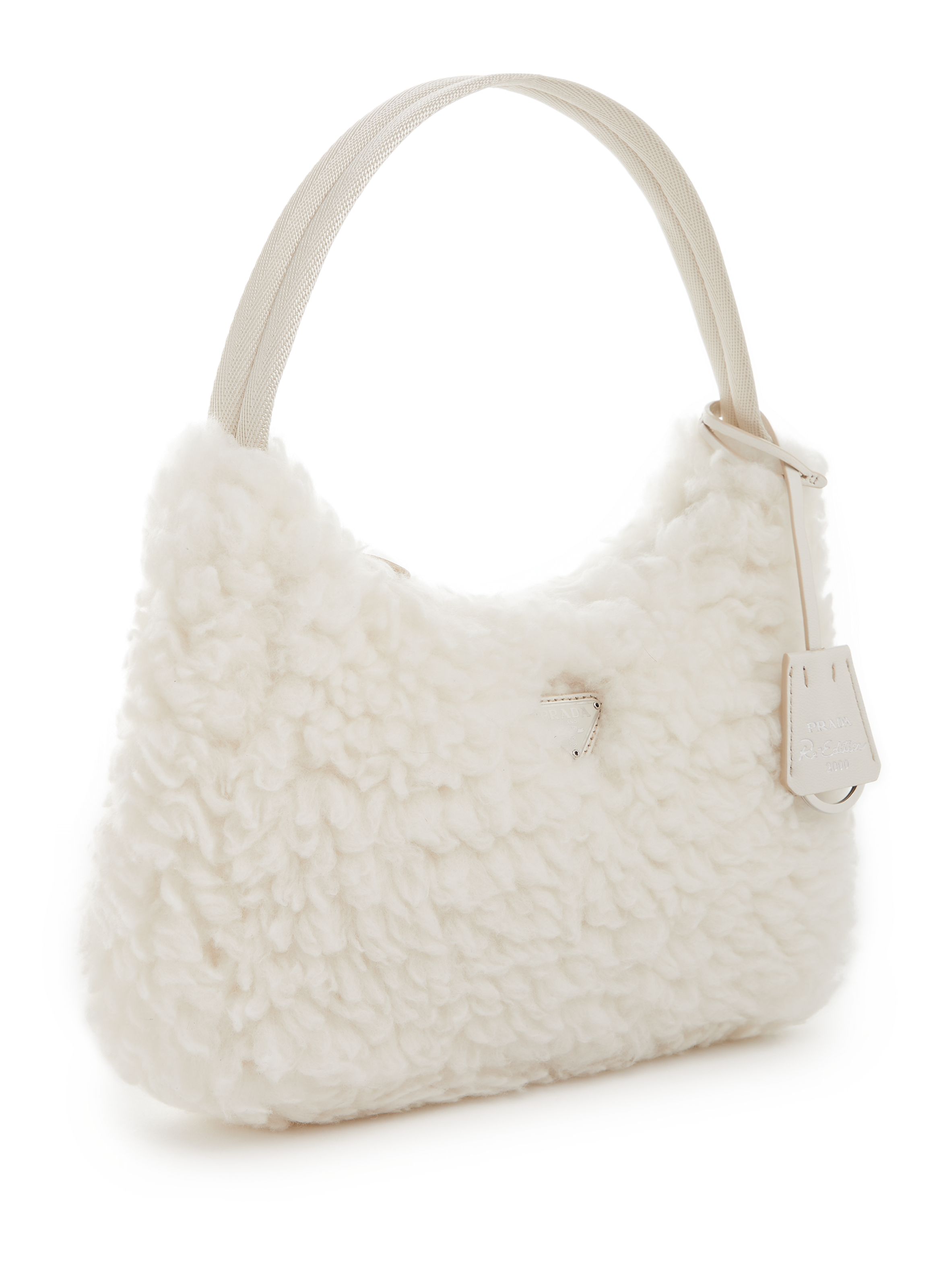 Sac à main Re-Edition 2000 en laine et cachemire mélangés