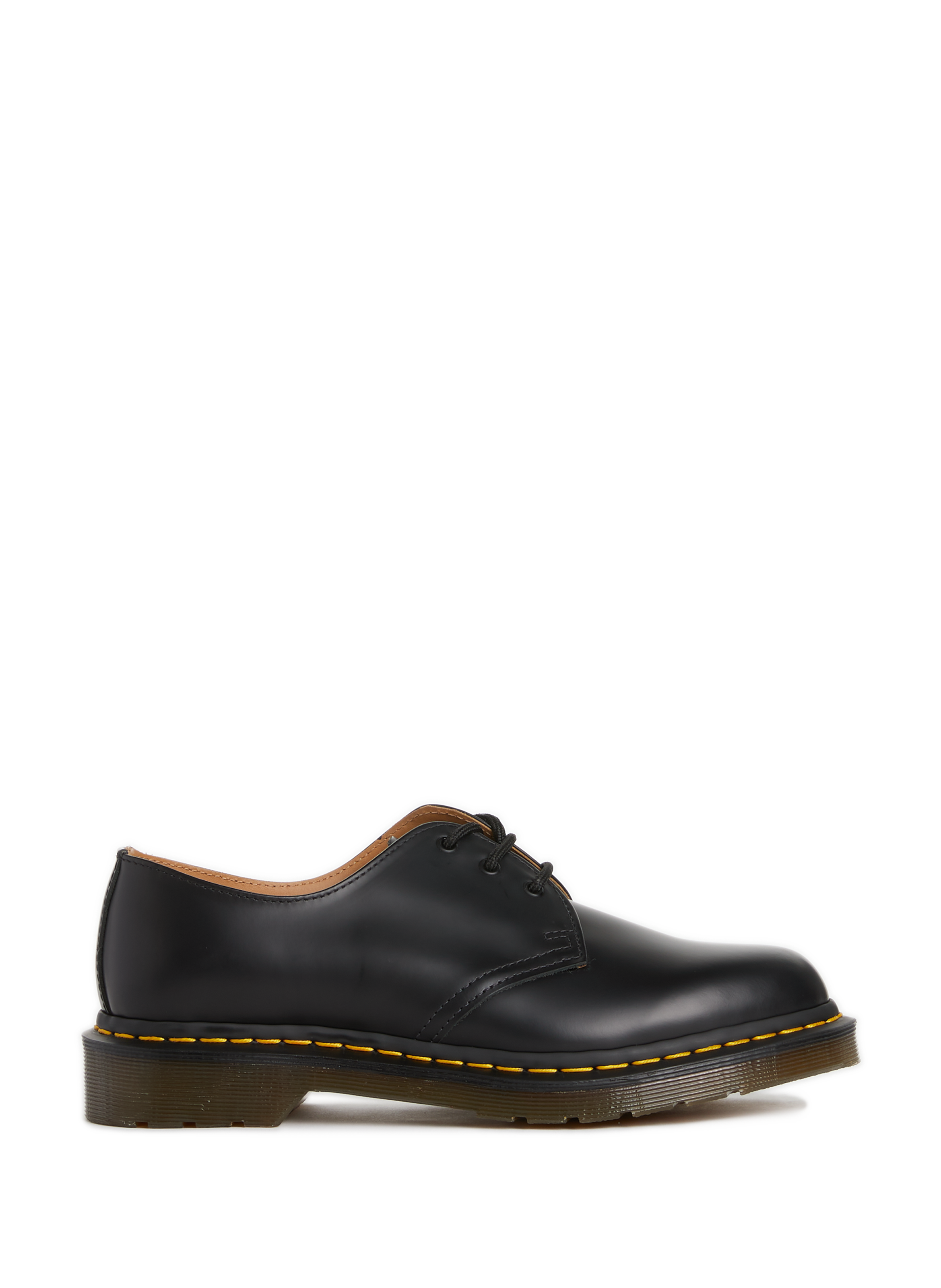 DR. MARTENS Calfskin leather lace-up loafers Black