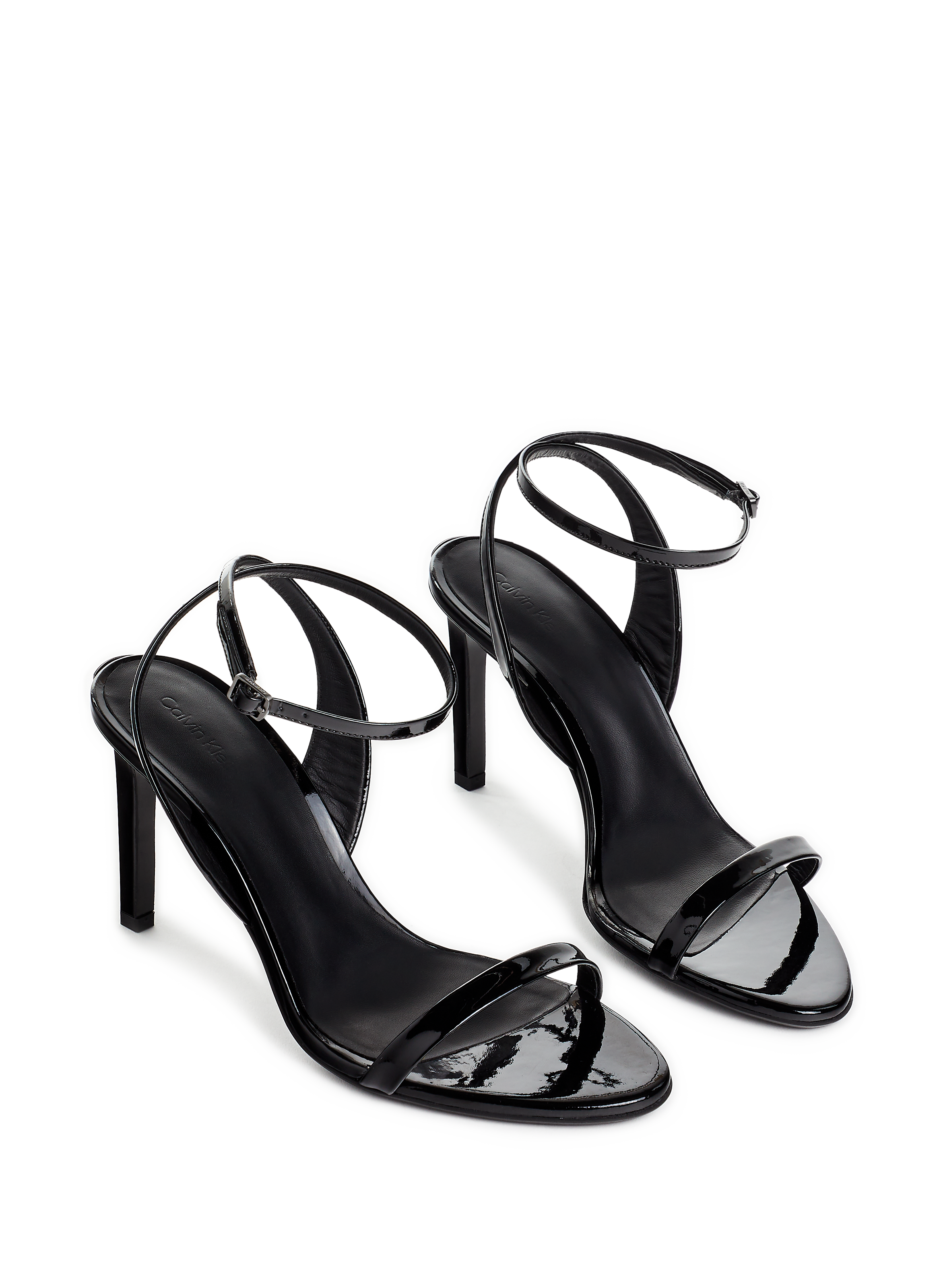 Sandales à talons en cuir