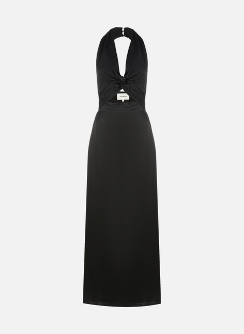 فستان ريس من الساتان، أسود، موسم 1865 