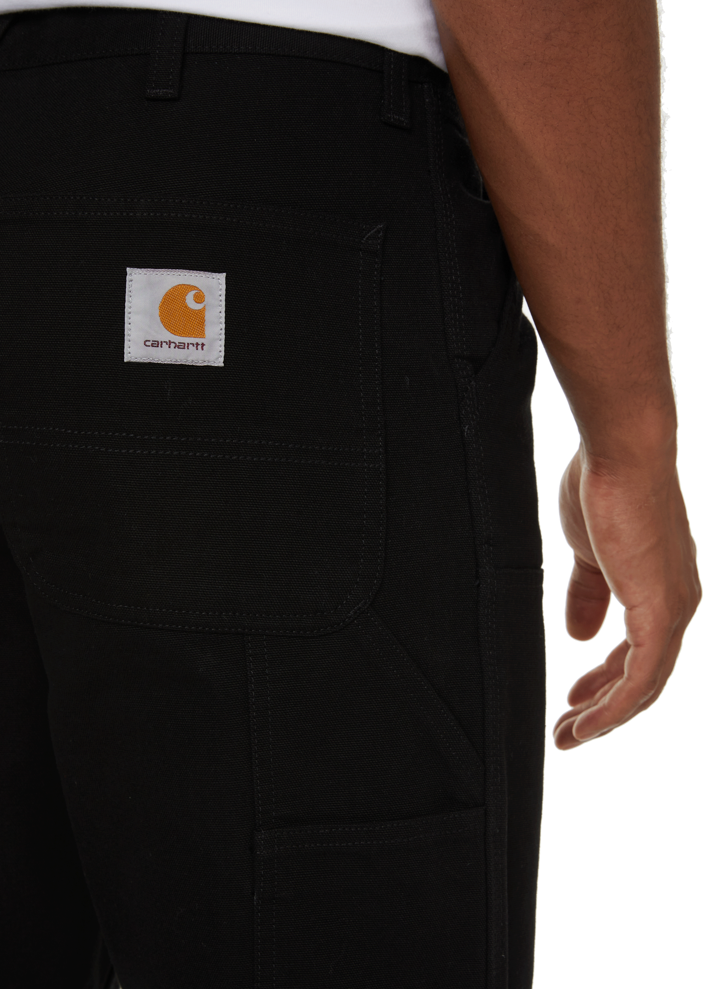 Wide-leg cotton trousers CARHARTT WIP Black