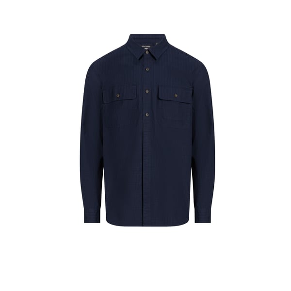 Dockers Textured Overshirt In Blue
