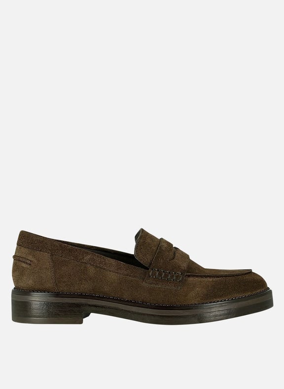Mocassins en cuir velours mirna Marron by JONAK JONAK Mocassins en cuir velours mirna Marron