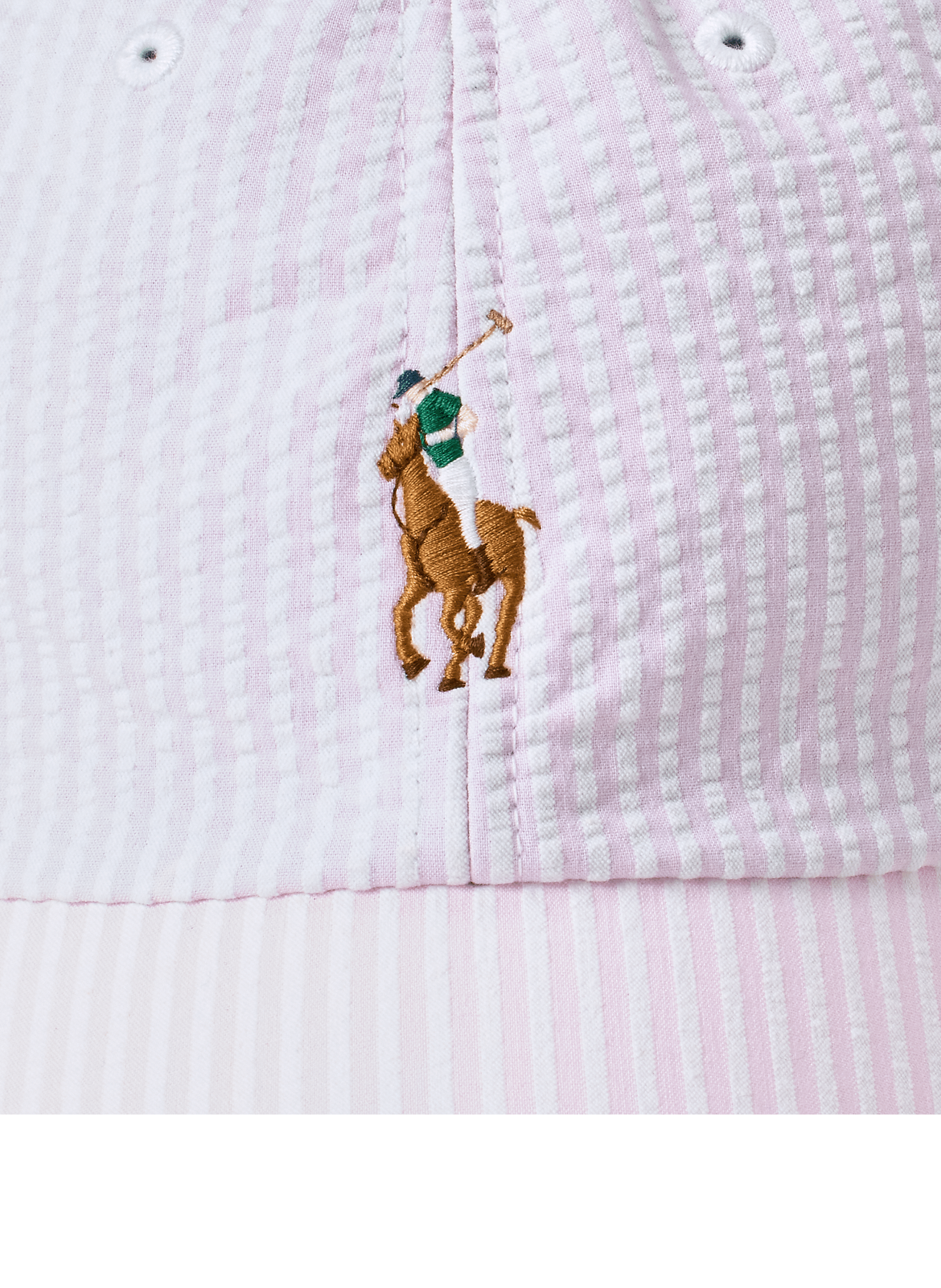 Casquette à rayures POLO RALPH LAUREN Rose