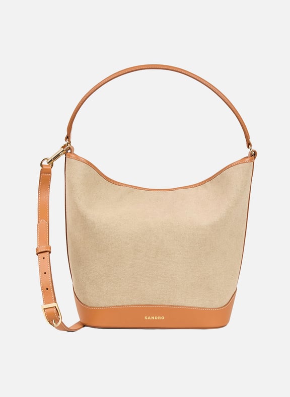 Sac seau en coton Beige by SANDRO SANDRO Sac seau en coton Beige