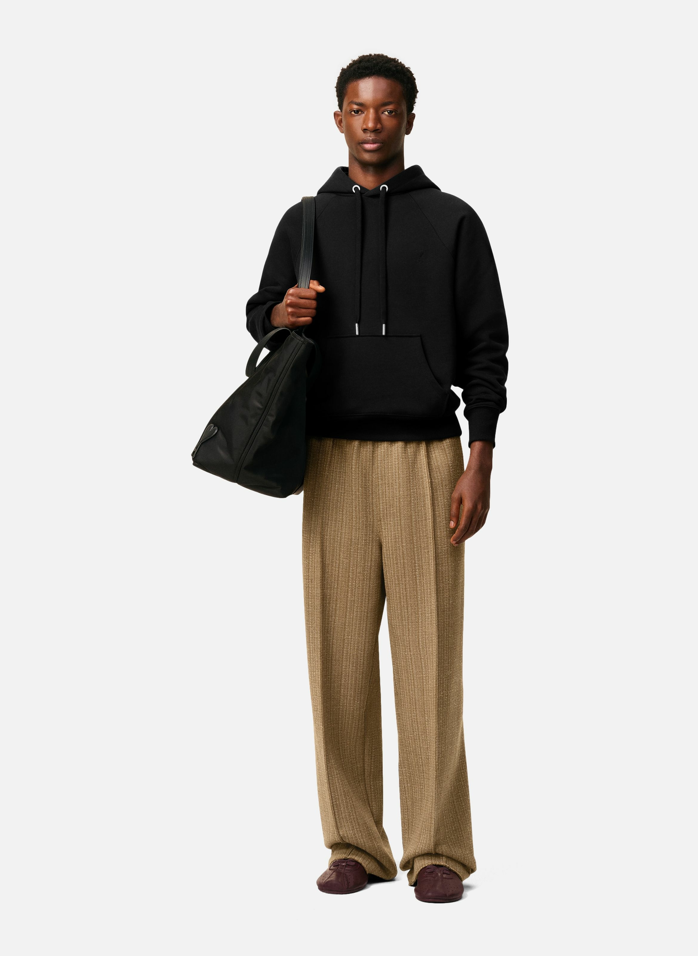 Hoodie ami de coeur en coton unisexe AMI PARIS Noir