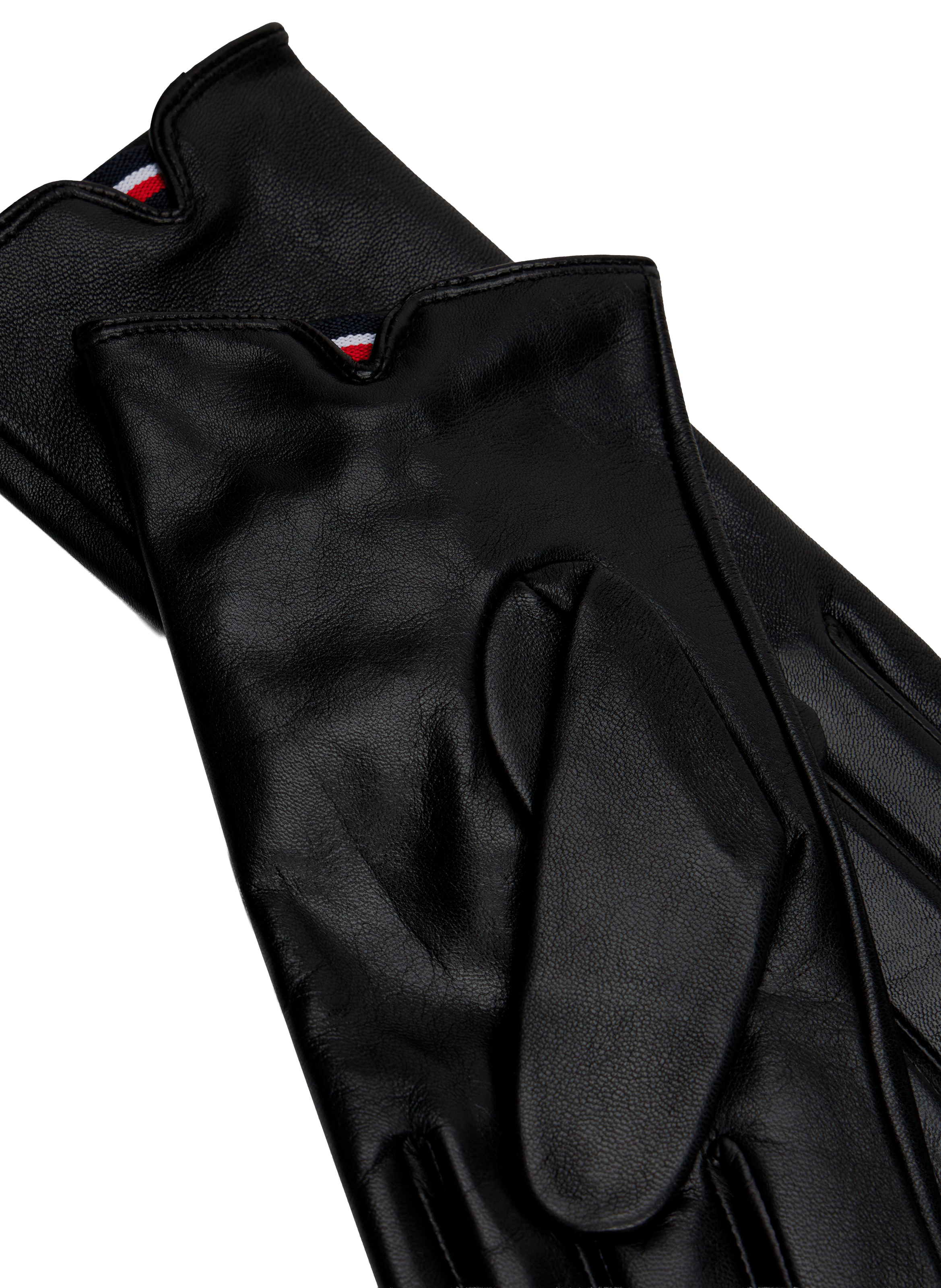 Gants en cuir de vache TOMMY HILFIGER Noir