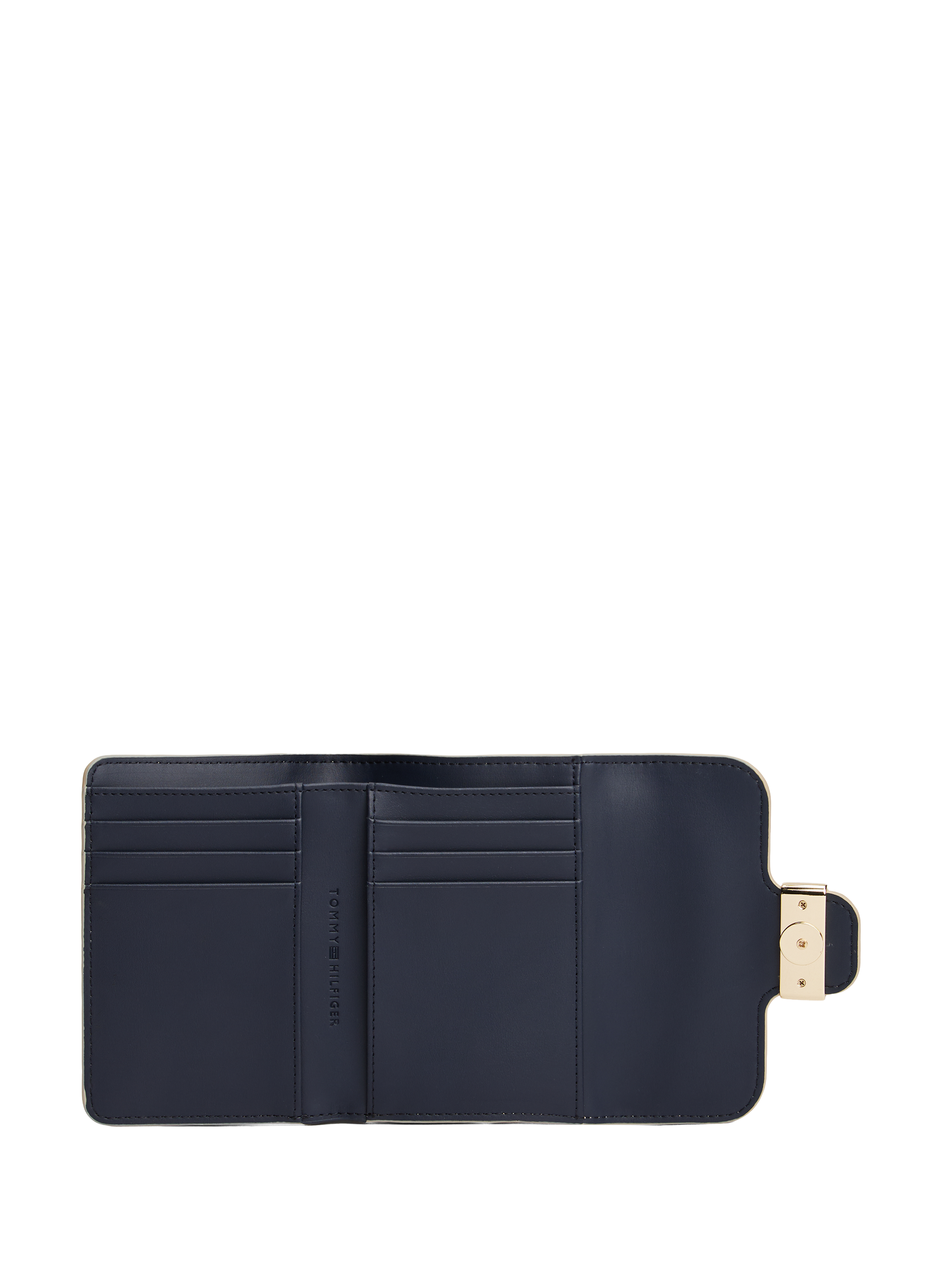 Solid card holder TOMMY HILFIGER Beige