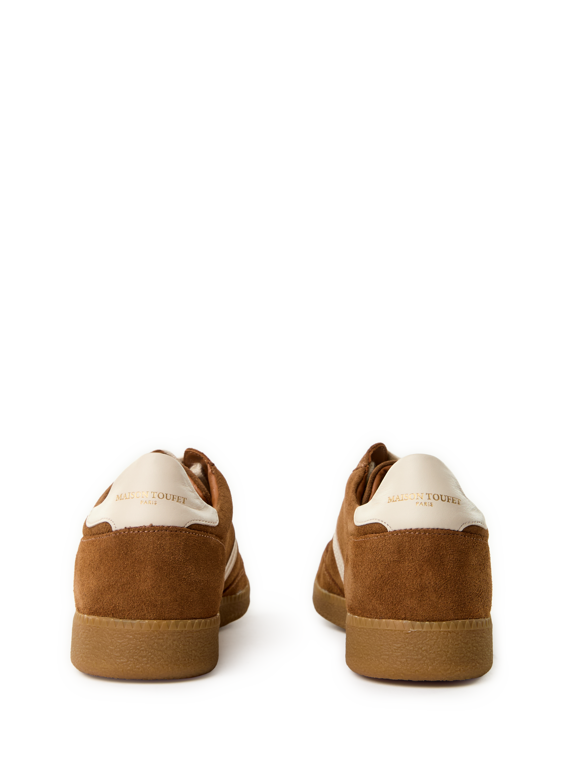 Baskets Solveig en cuir MAISON TOUFET Marron