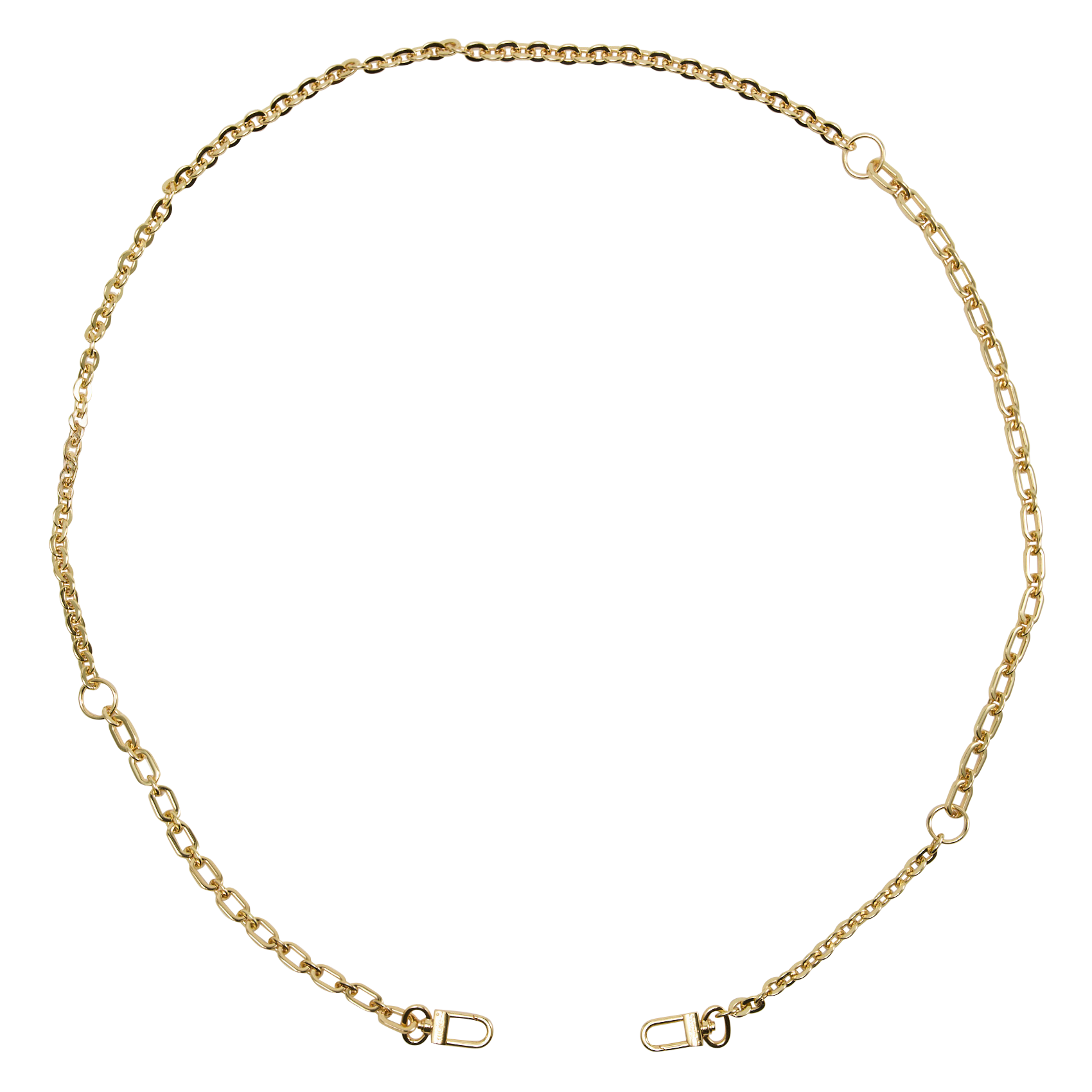 Bandoulière chaîne amovible en laiton doré MAJE Doré