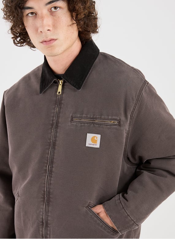 Veste ample à col contrasté en coton | Marron by CARHARTT WIP Veste ample à col contrasté en coton Marron